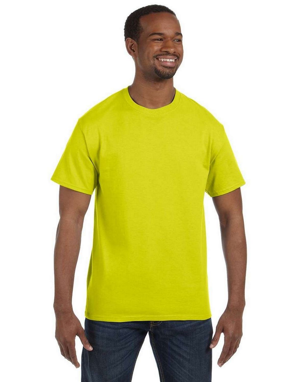 Green Q Hanes Tagless Tee T-Shirt 
