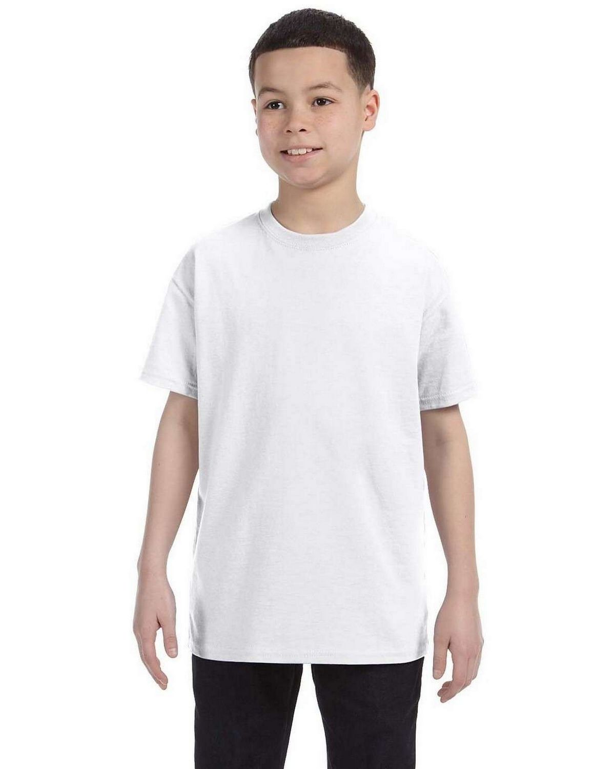 Size Chart for Hanes 54500 Youth Tagless T-Shirt