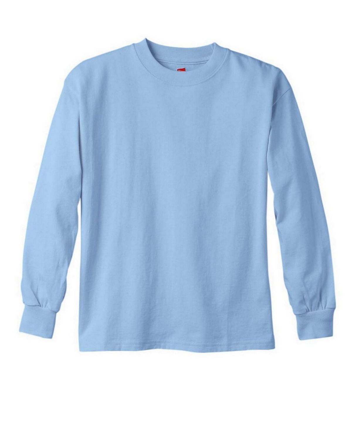 Hanes 5546 Youth Tagless Long Sleeve T Shirt - ApparelnBags.com