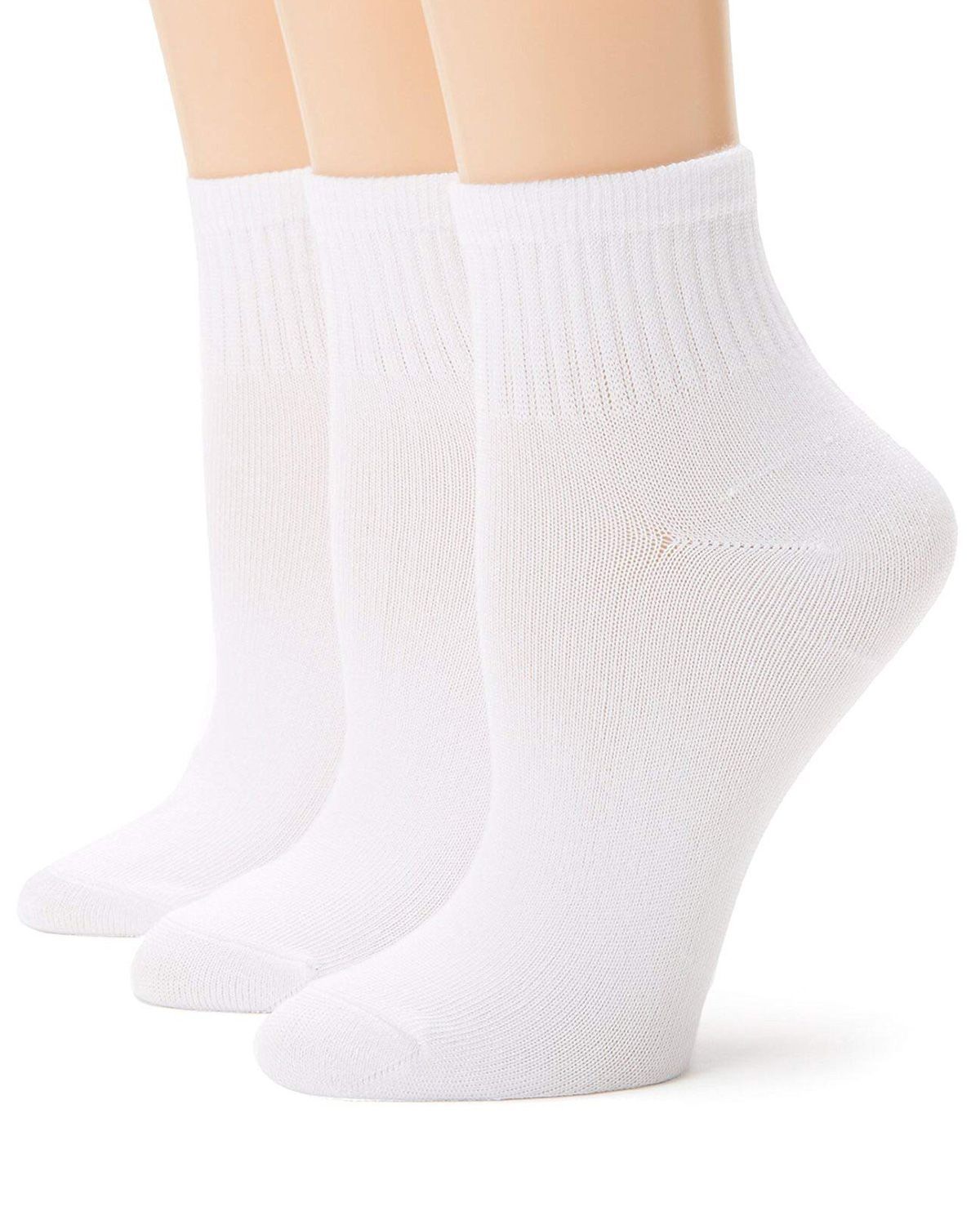 Hanes 872P3 Womens ComfortSoft Ankle Socks 3-Pack
