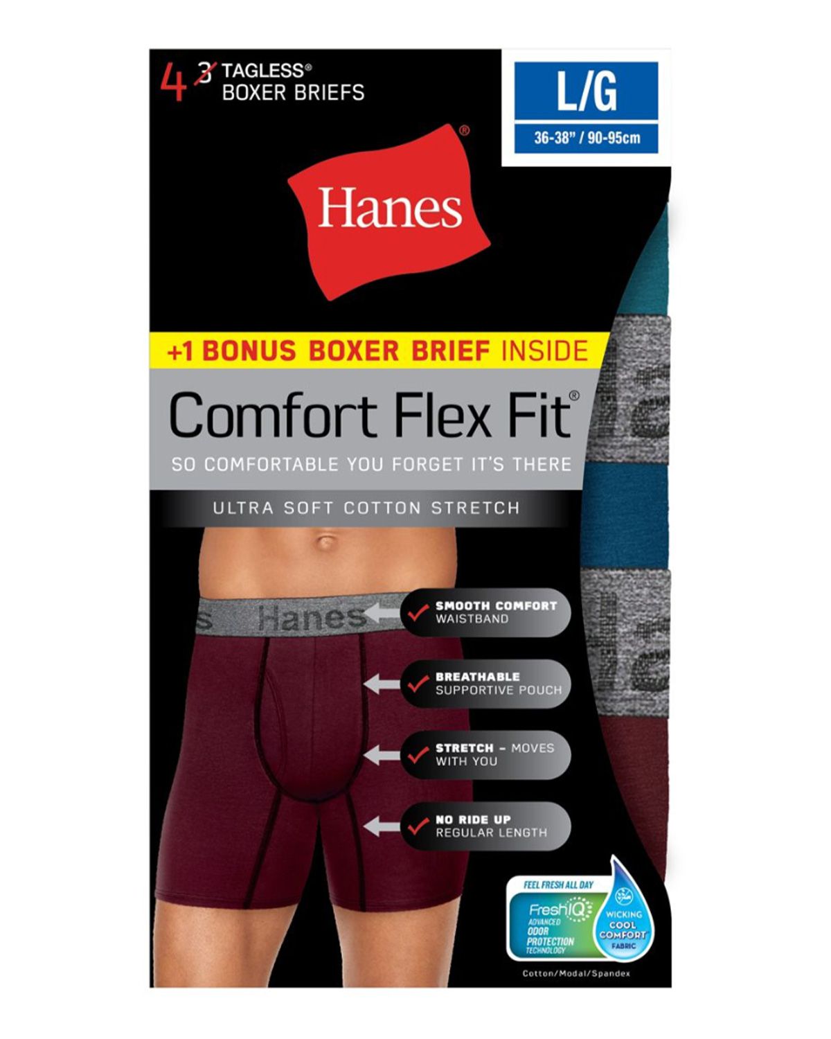 hanes breathable boxer briefs