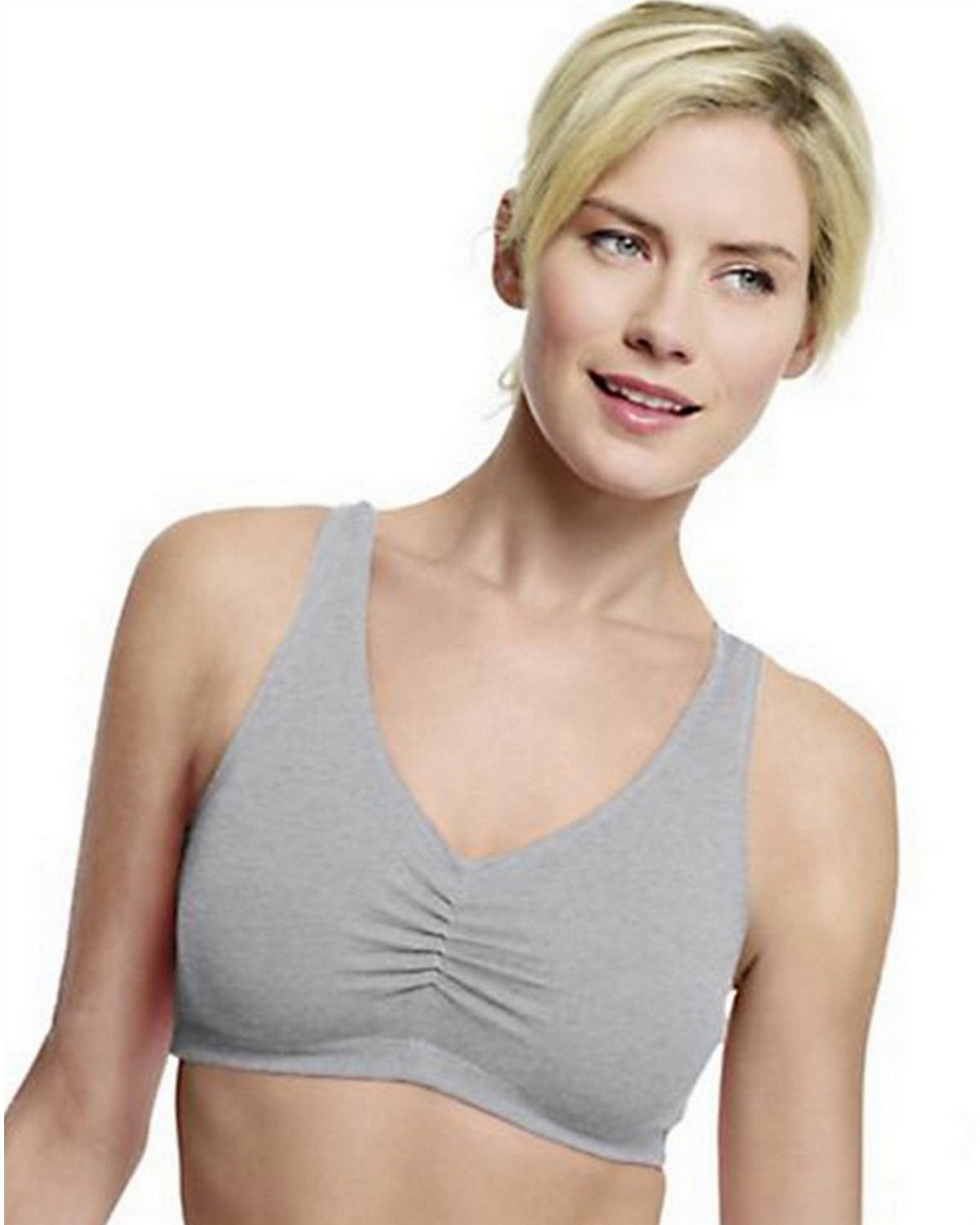 Hanes H570 ComfortFlex Fit Cotton Pullover Bra (Pack of 2