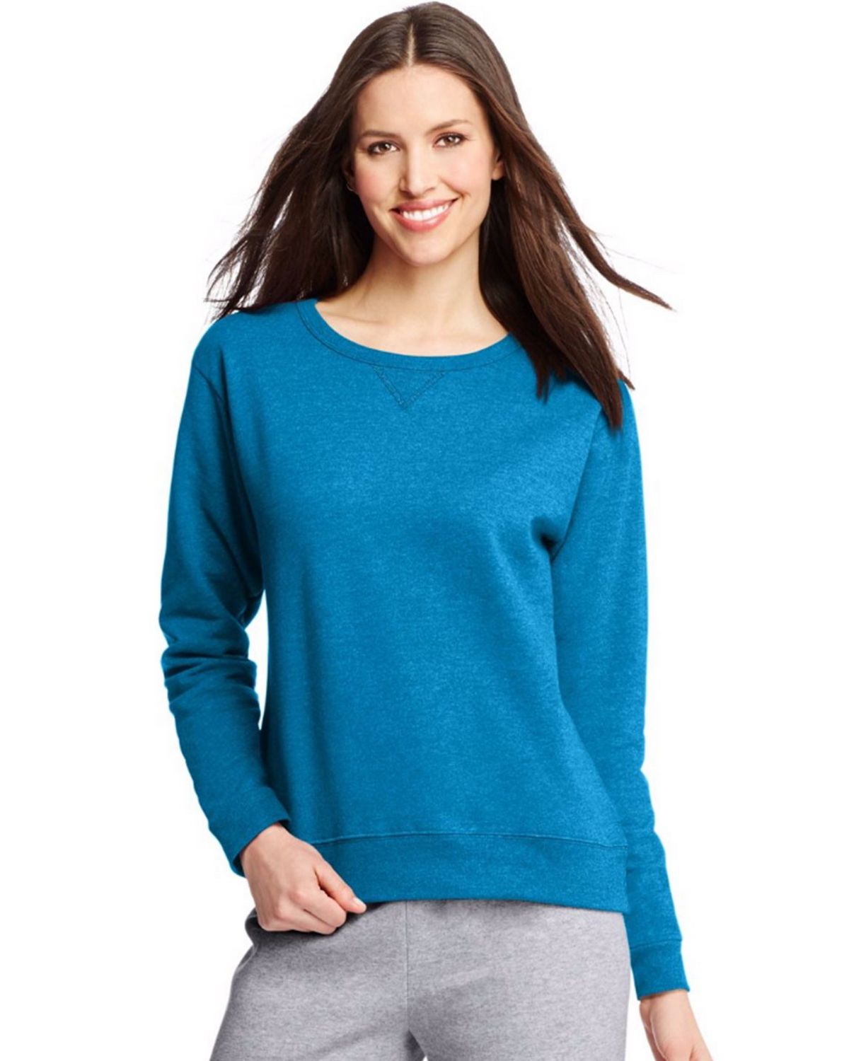 hanes women's ecosmart crewneck sweatshirt