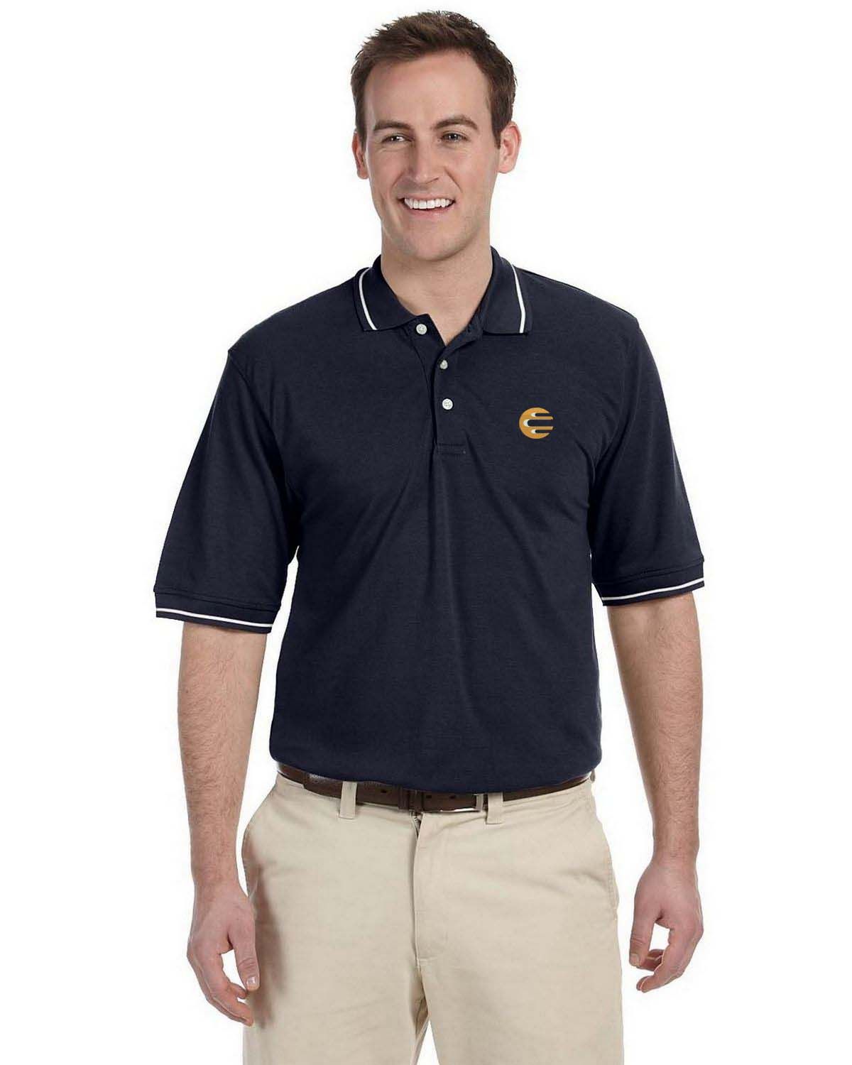 Harriton Mens 5-Ounce Blend-Tek Polo Shirt Grey Heather 5XL Harriton Mens 5-Ounce Blend-Tek Polo Shirt Grey Heather 5XL