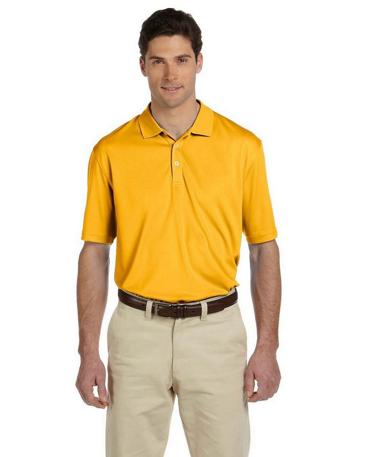 Harriton M353 Mens Double Mesh Sport Shirt - ApparelnBags.com