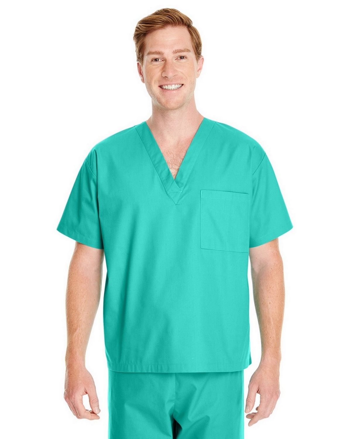 Hospital Doctor Nurse & Staff Scrub Shirt Adult XL Green New w/Tag