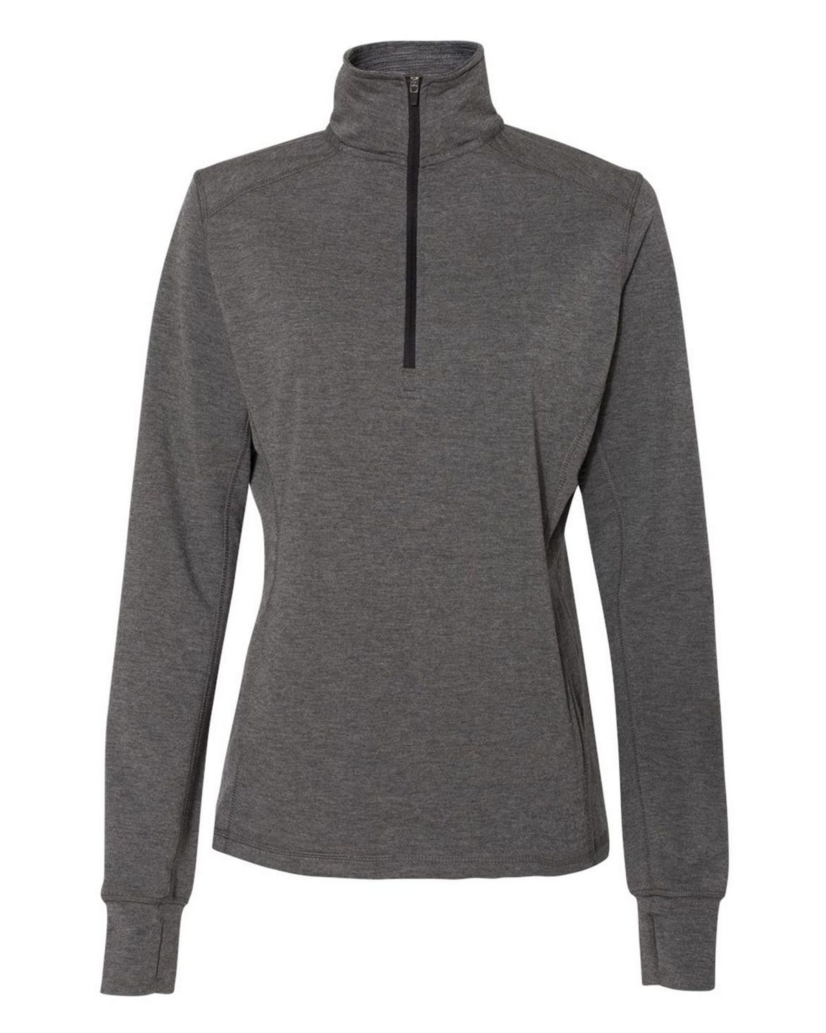 black quarter zip pullover women's