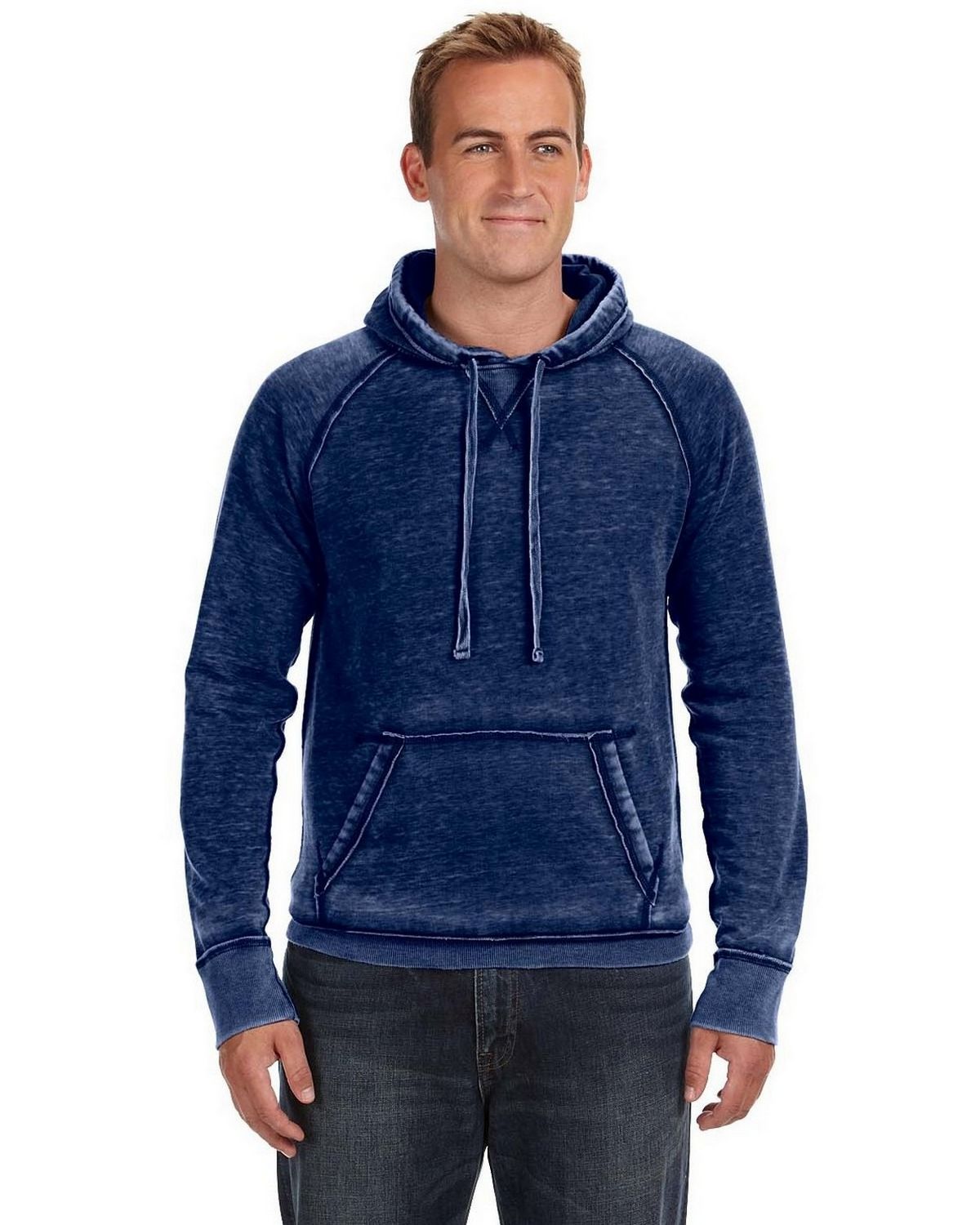 J America JA8915 Vintage Zen Fleece Pullover Hood - ApparelnBags.com