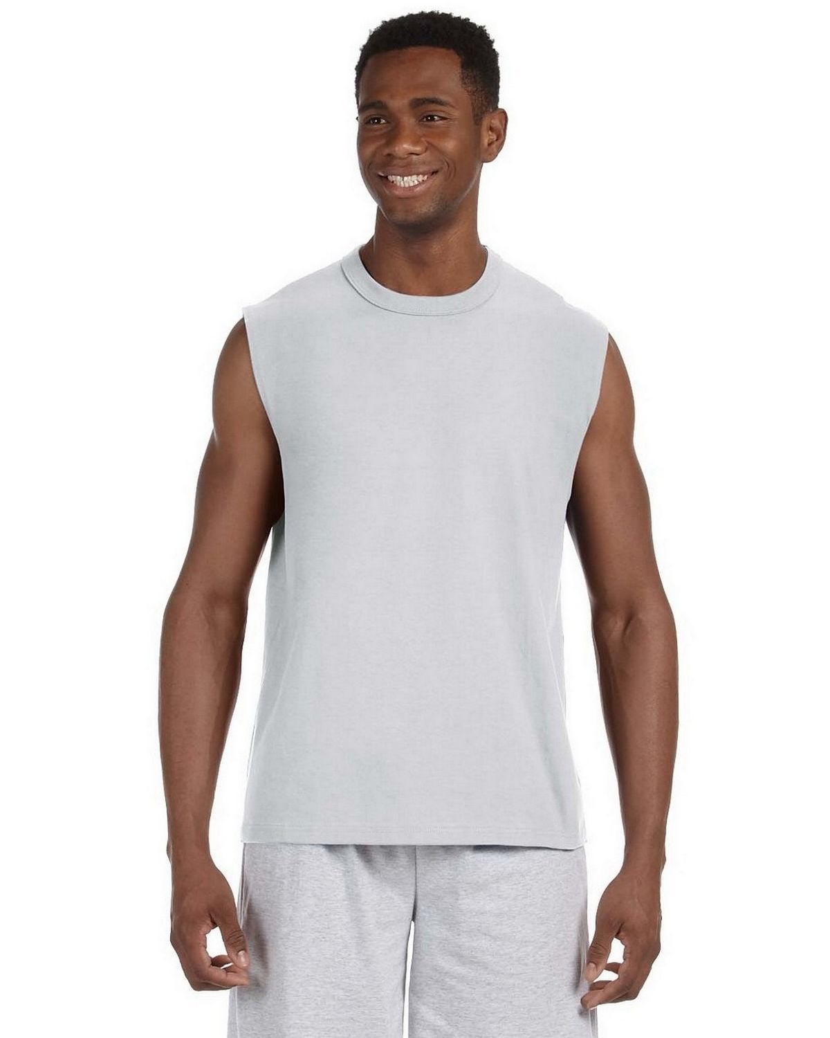 Jerzees 49M HiDENSI-T Cotton Sleeveless T-Shirt - ApparelnBags.com