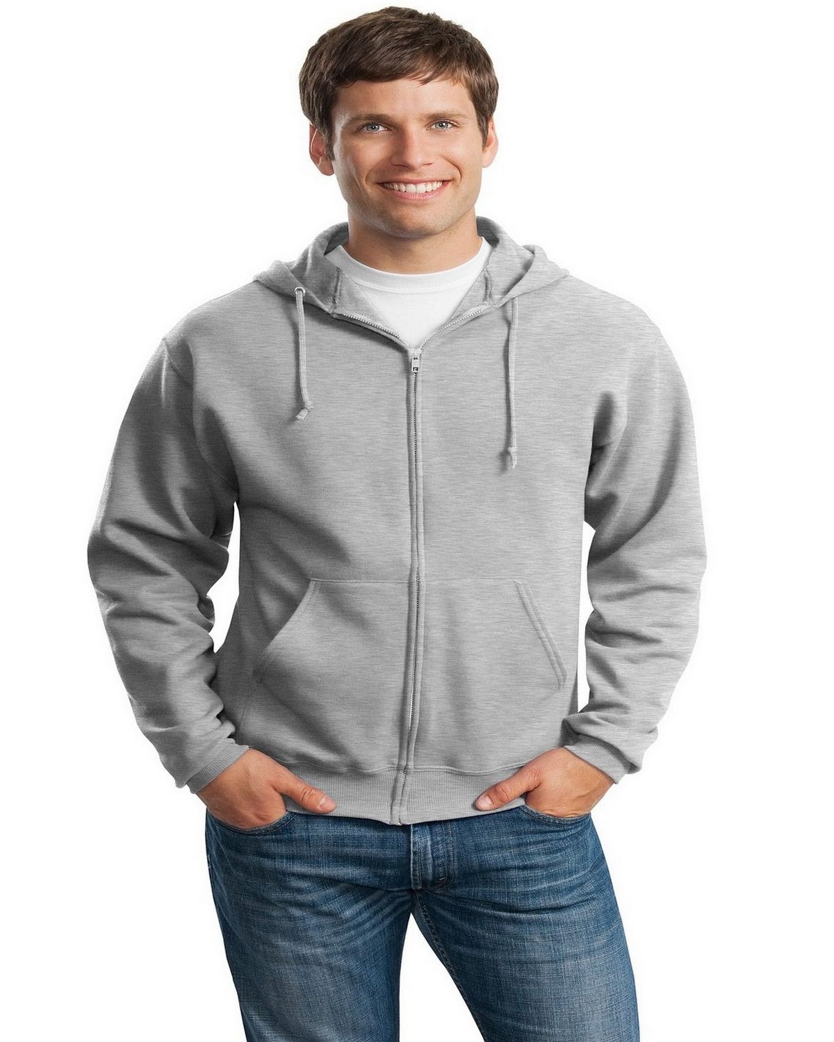 Size Chart for Jerzees 993M NuBlend Full-Zip Hooded Sweatshirt