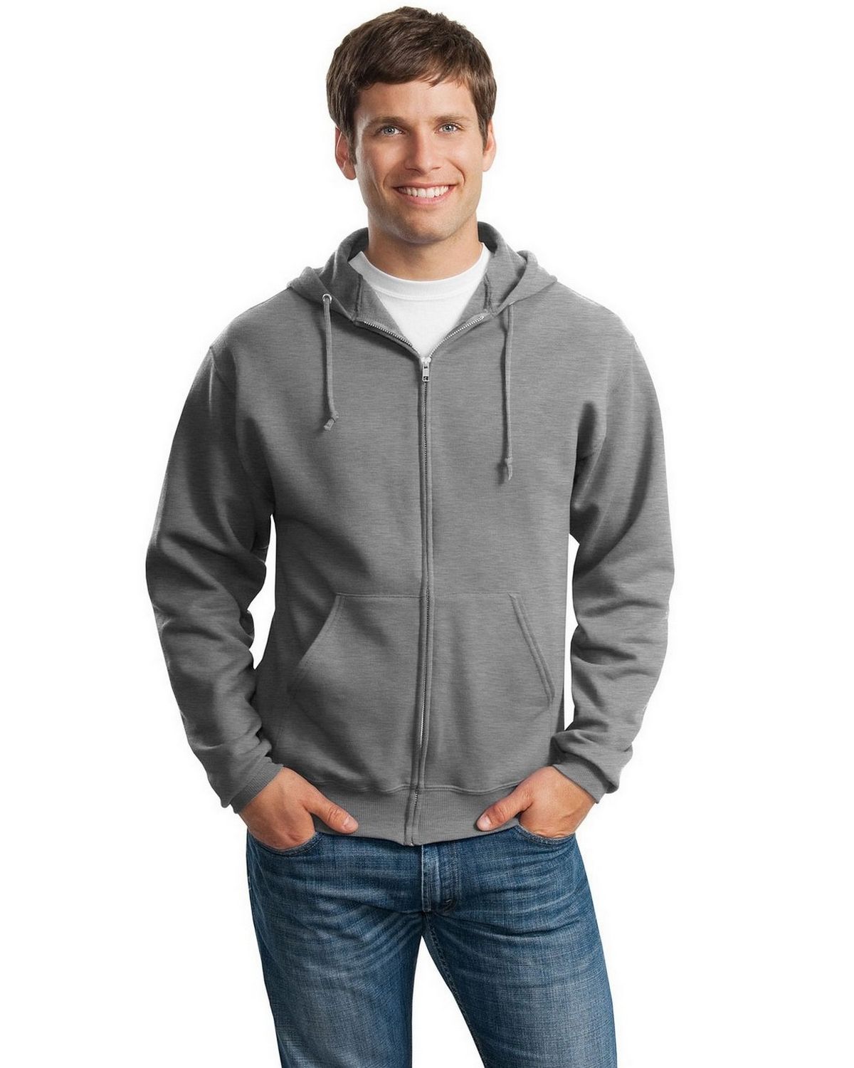Jerzees 993M NuBlend Full-Zip Hooded Sweatshirt - ApparelnBags.com