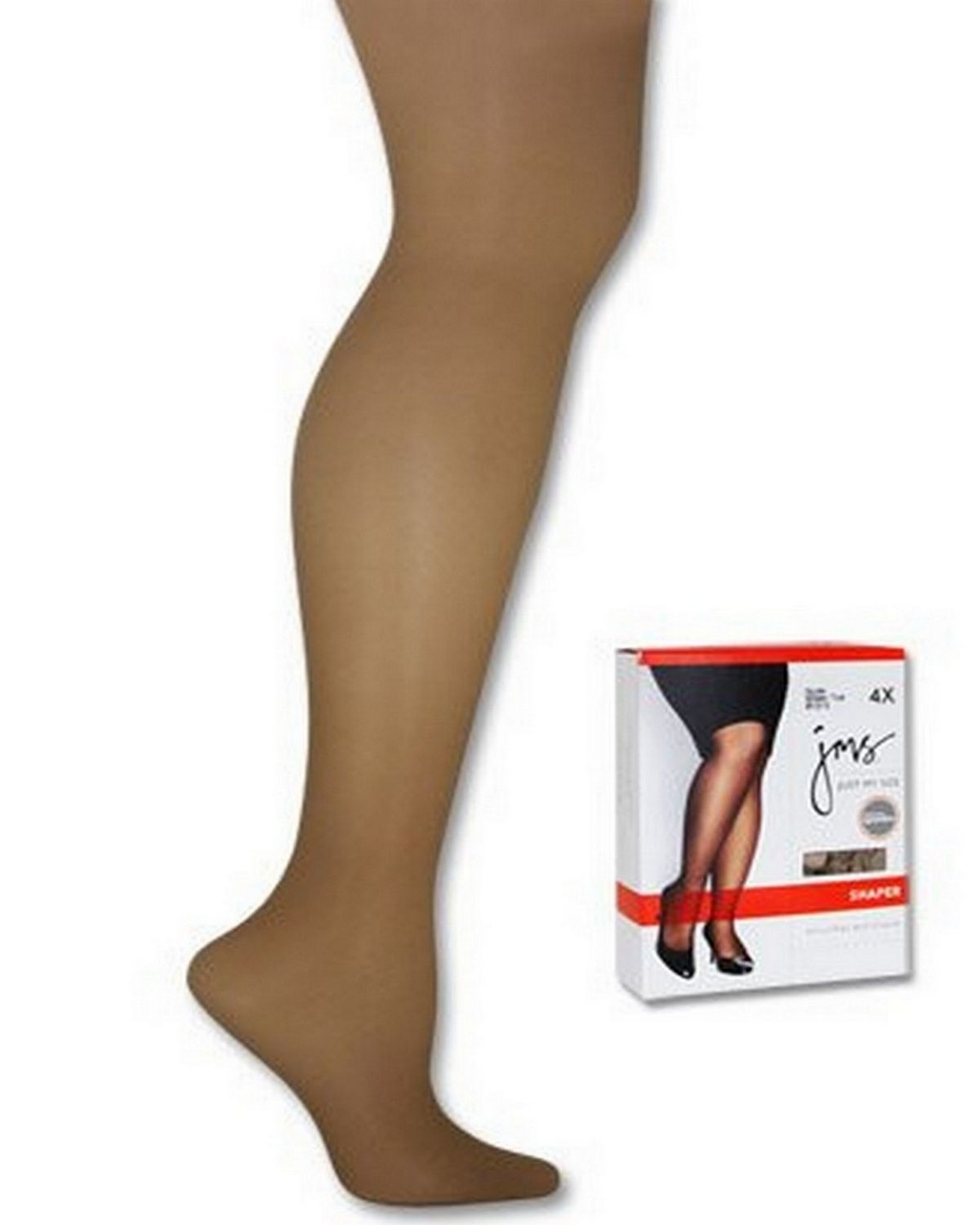2-Pairs Just My Size by Hanes Stretch Cotton Women's Footless Tights