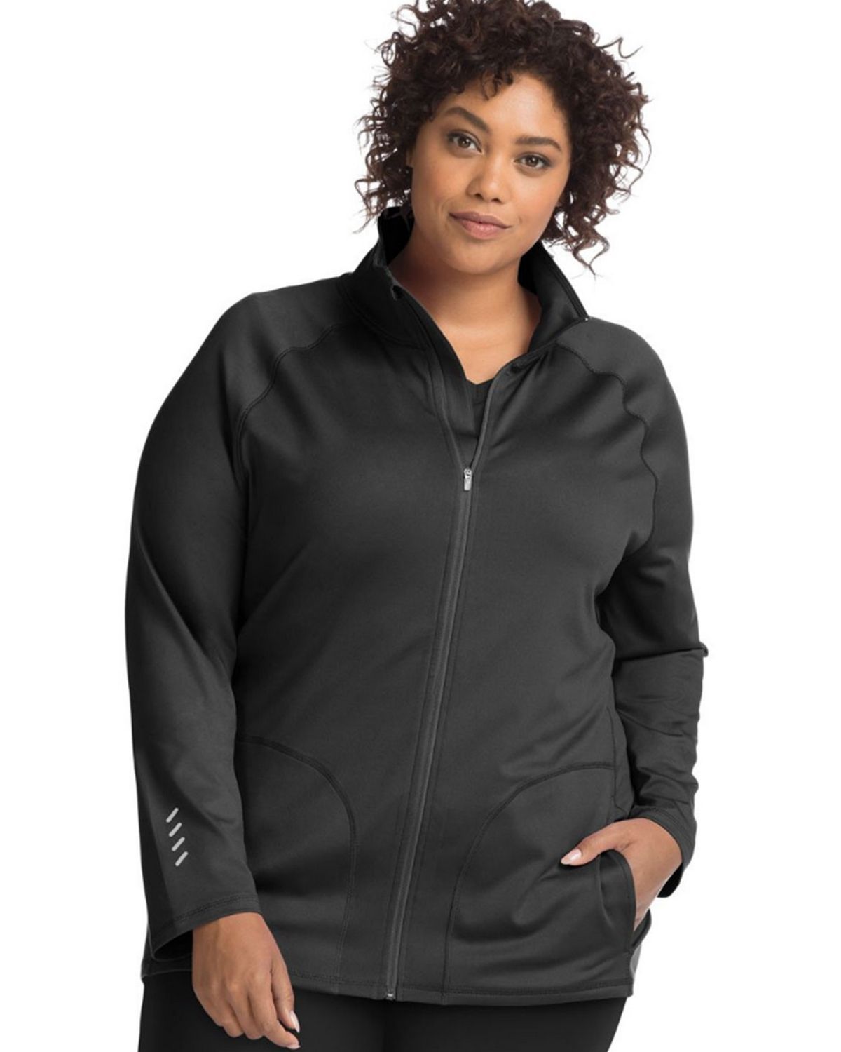5X 0J906 Just My Size Active Full Zip Jacket Size 1X