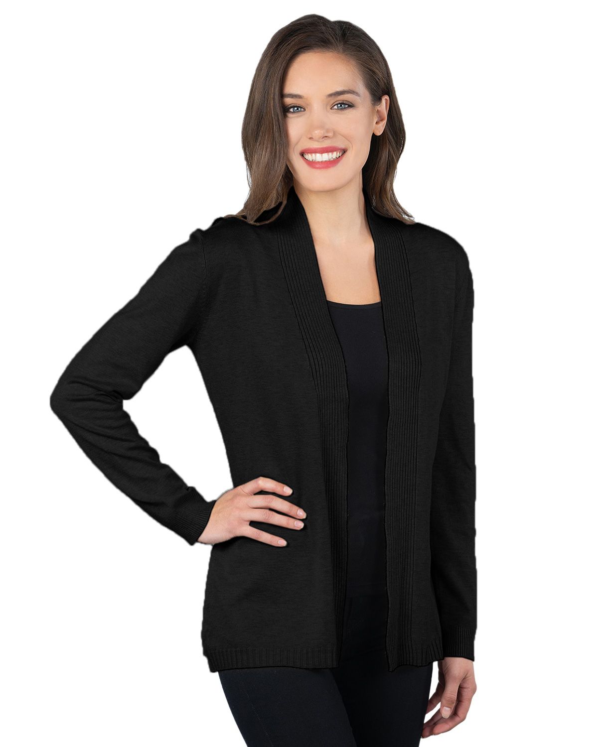 womens ribbed cardigan