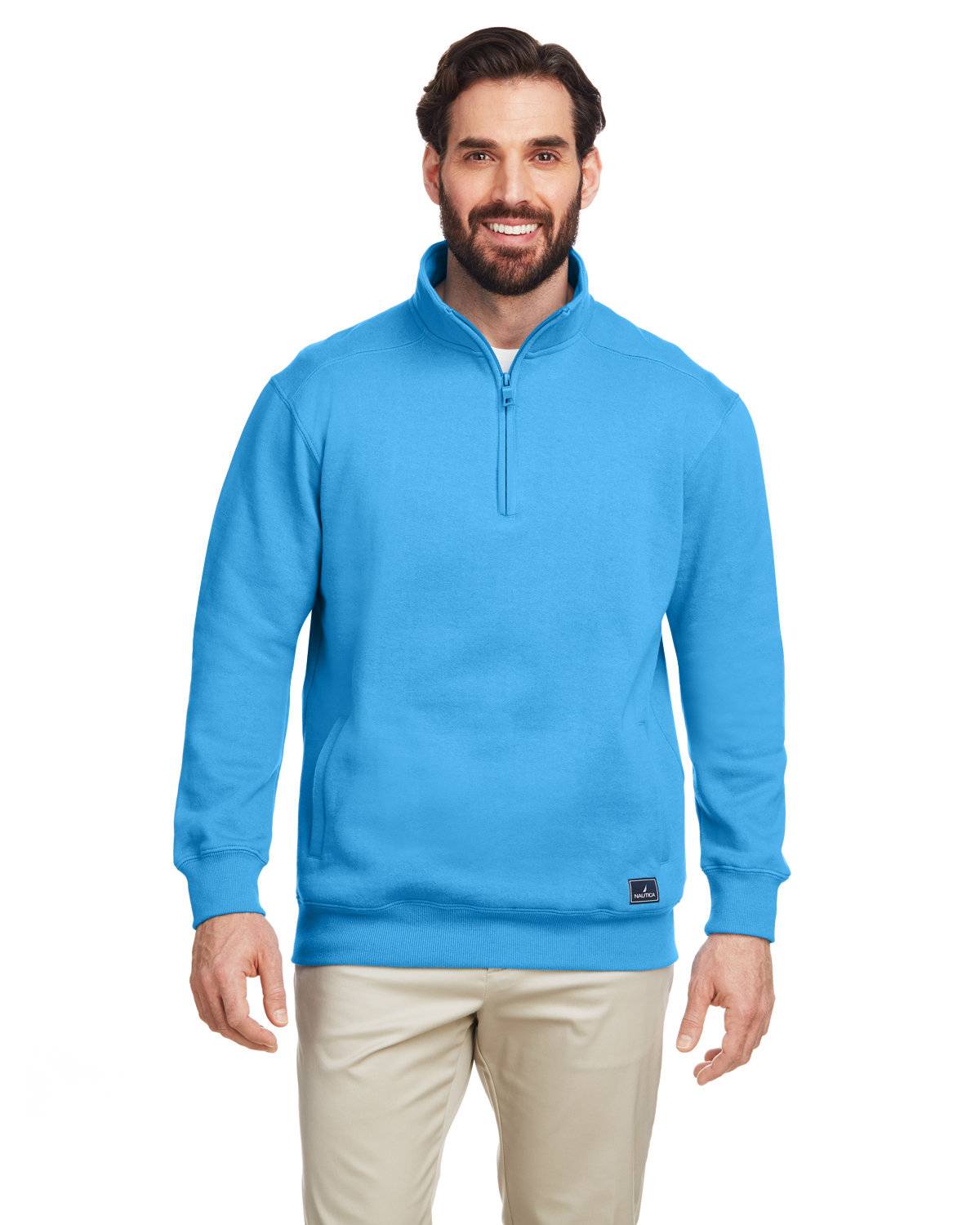 branded quarter zip
