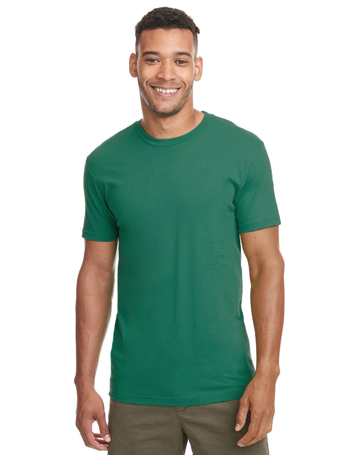 6 Pack Next Level Mens Premium Fitted Short-Sleeve Crew 3600-Military Green 