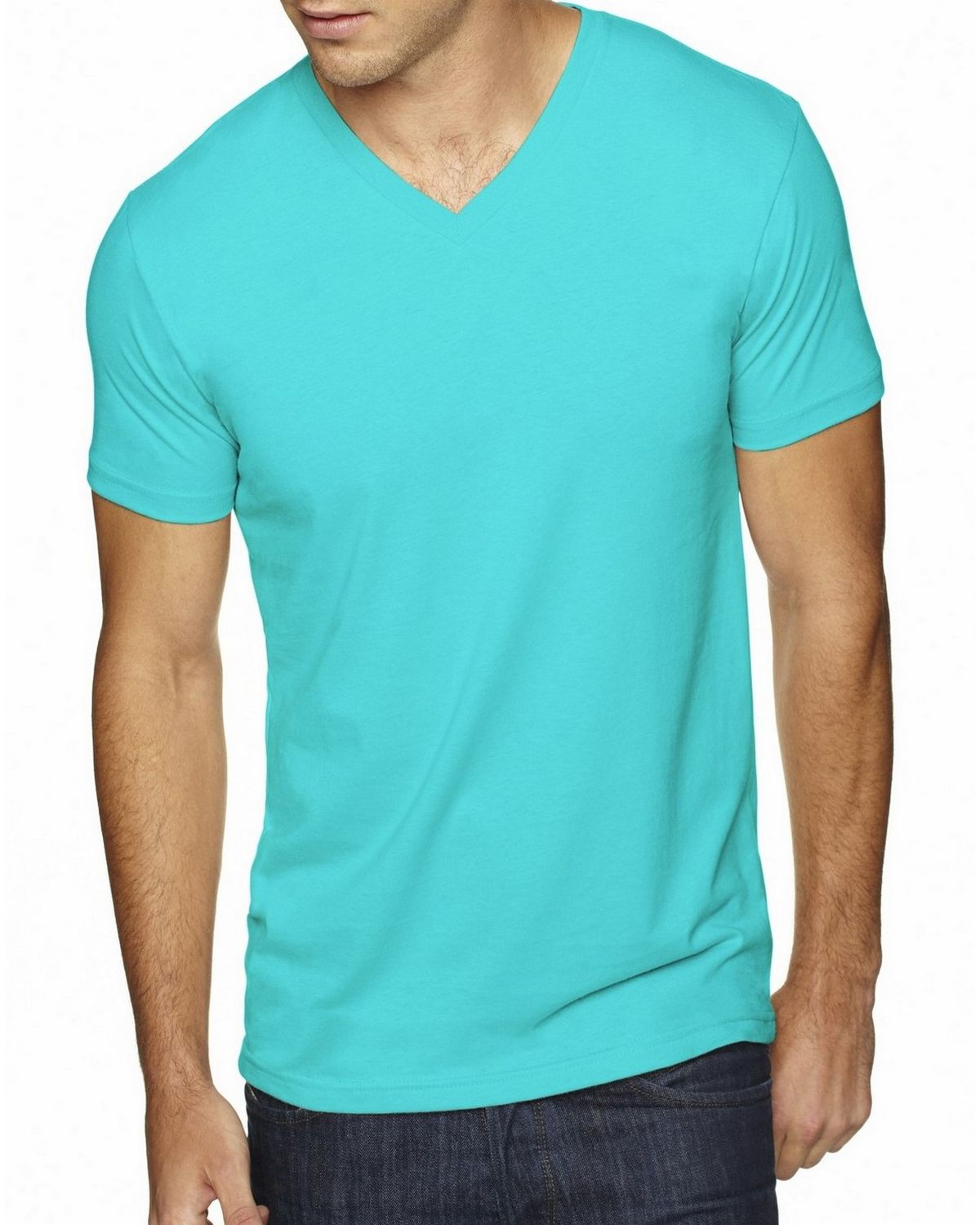 Next Level 6440 Mens Premium Fitted Sueded V-Neck Tee