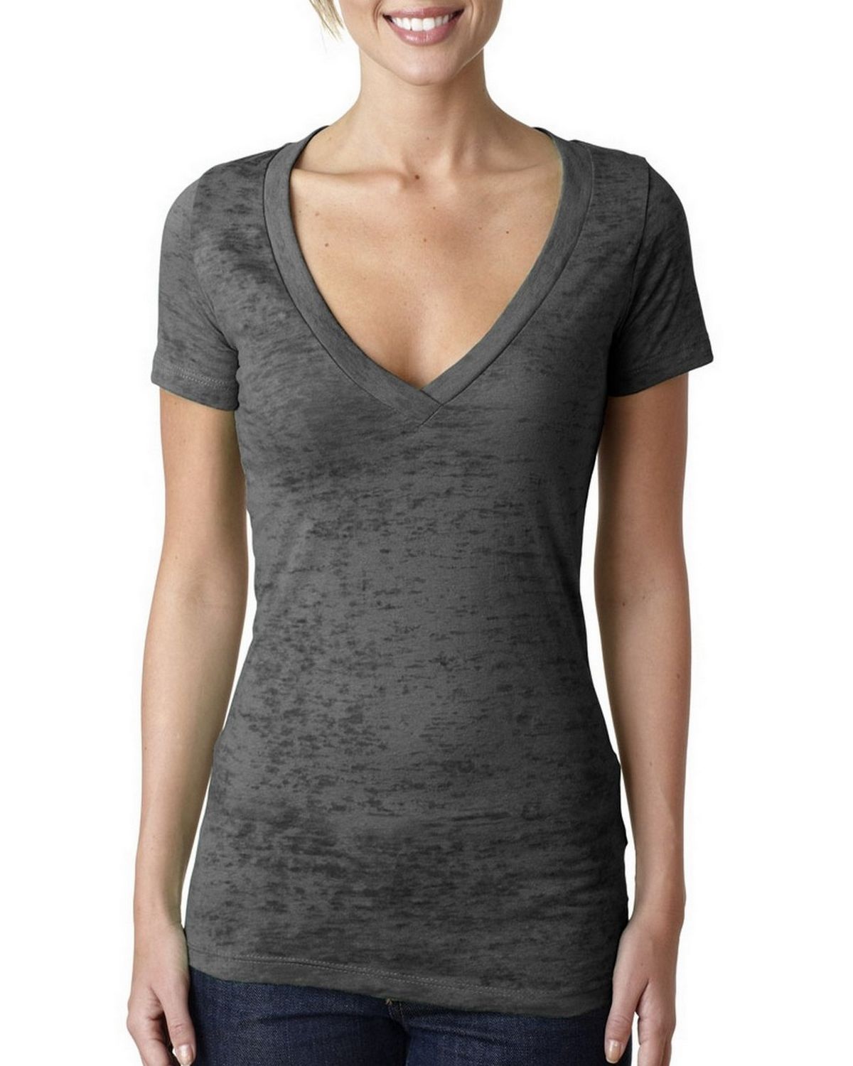 Bella Ladies Size S M L XL 2XL Sheer Burnout T-Shirt Womens Cap Sleeve tee b8601
