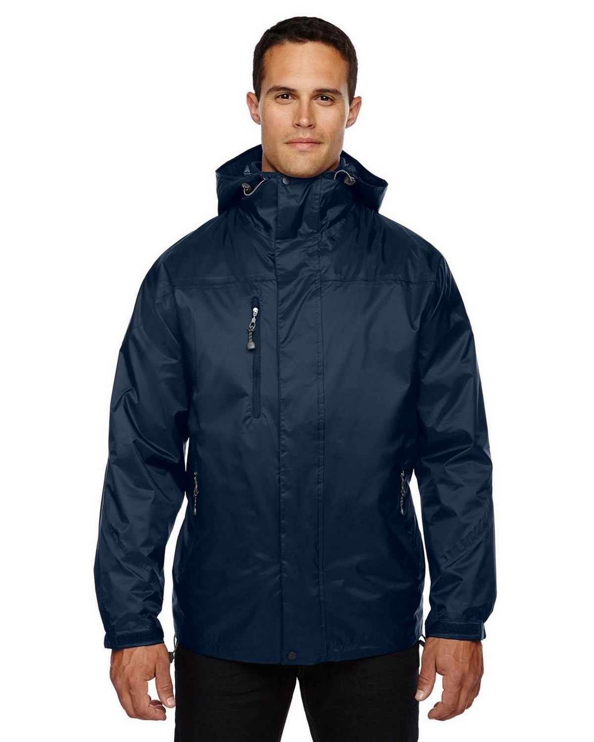 North End 88120 Mens 3-In-1 Techno Performancetm Seam-Sealed Hooded ...