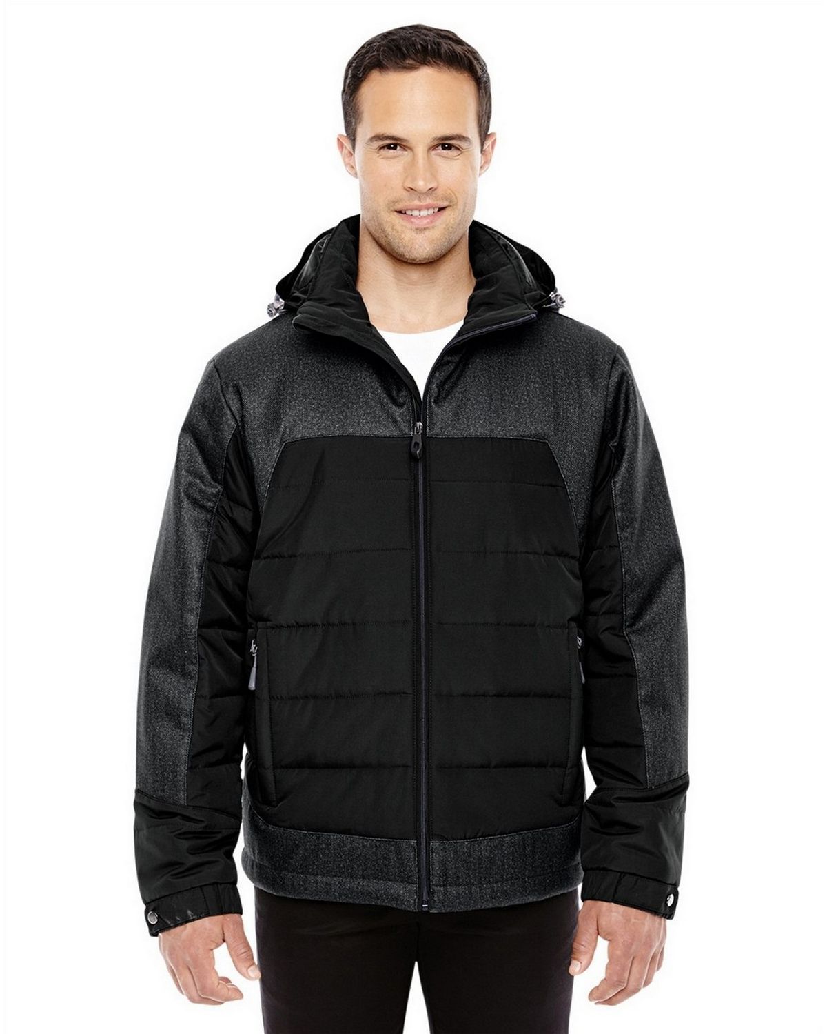North End 88232 Mens Excursion Meridian Insulated Jacket with Melange ...