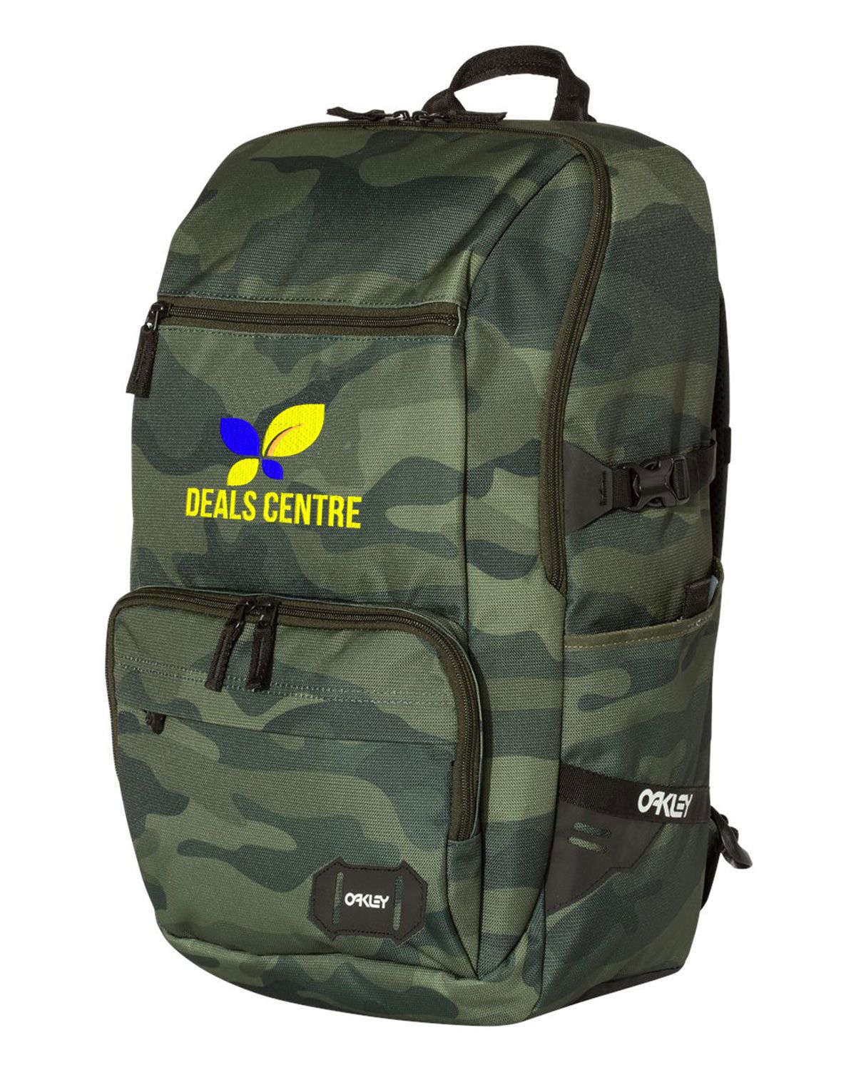 logo lined mesh pocket backpack