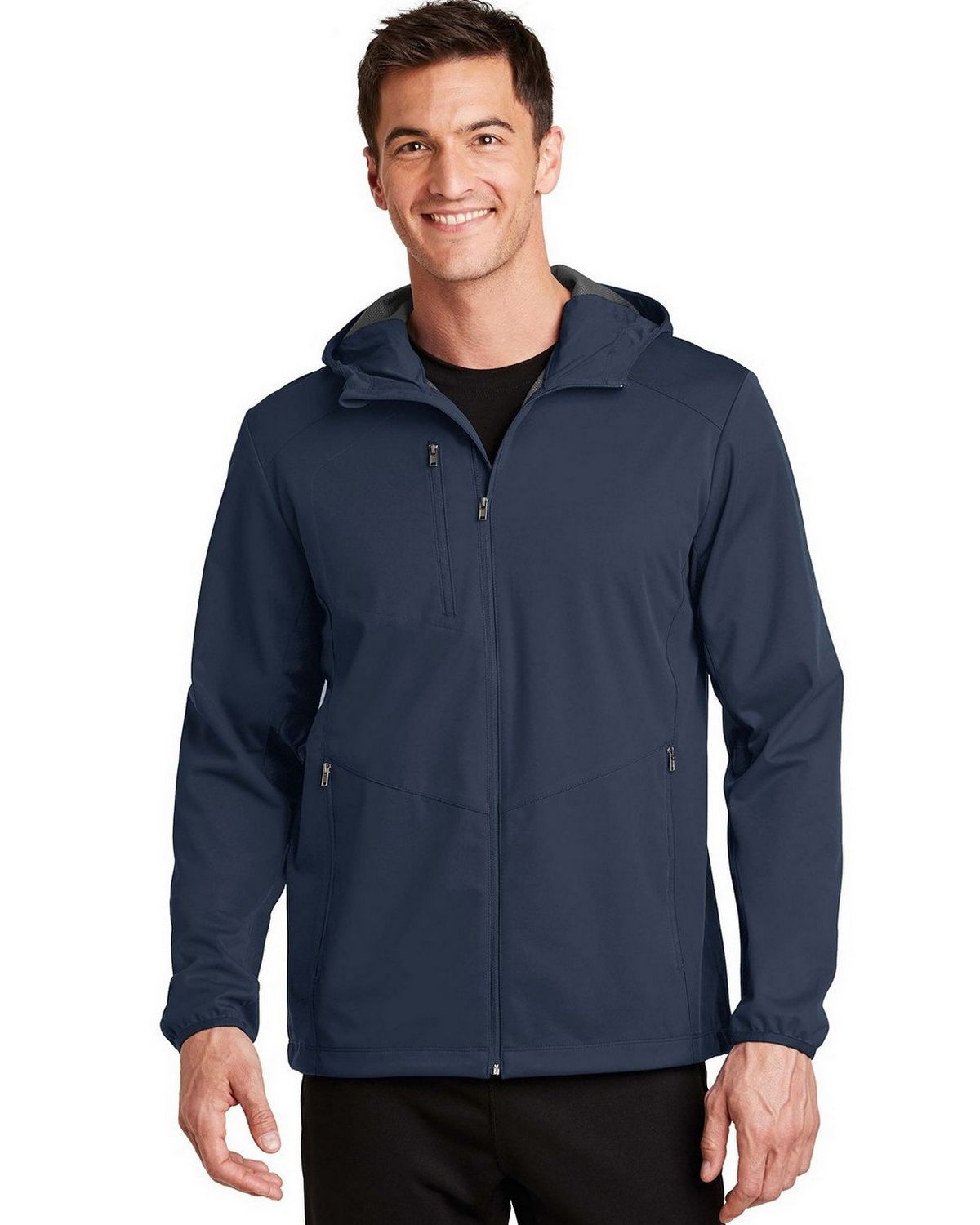 Port Authority J719 Active Hooded Jacket - ApparelnBags.com