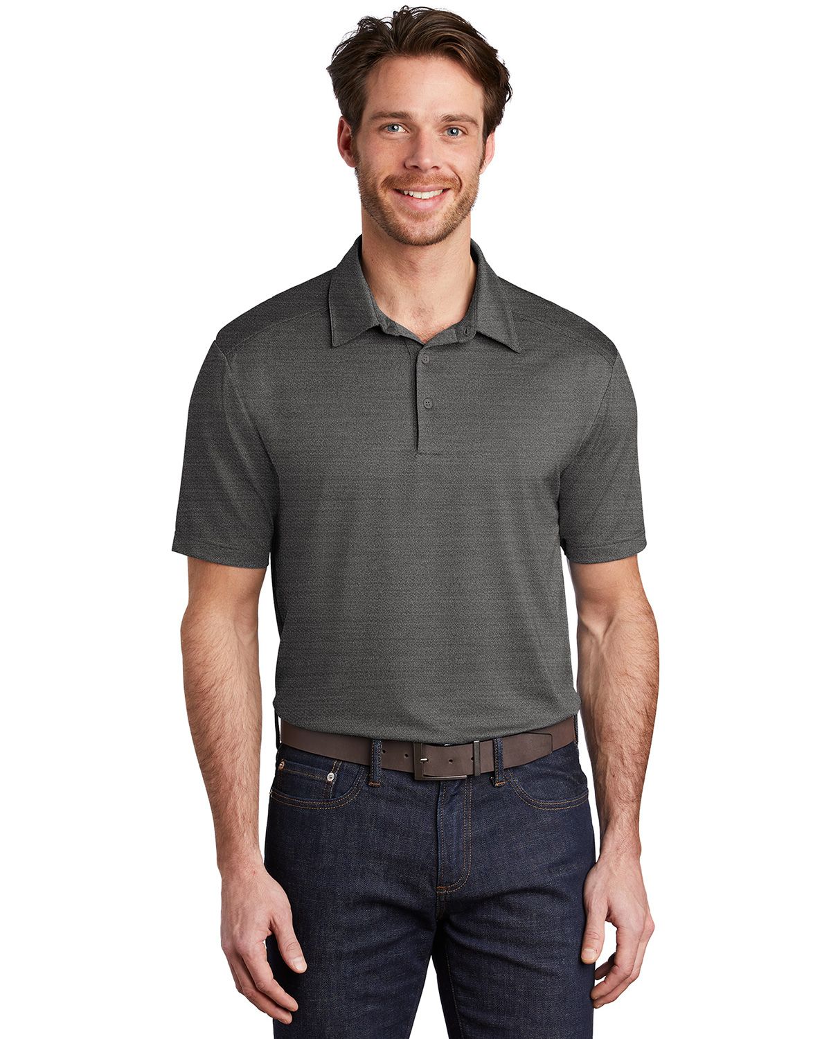 Size Chart for Port Authority K583 Men's Stretch Heather Polo