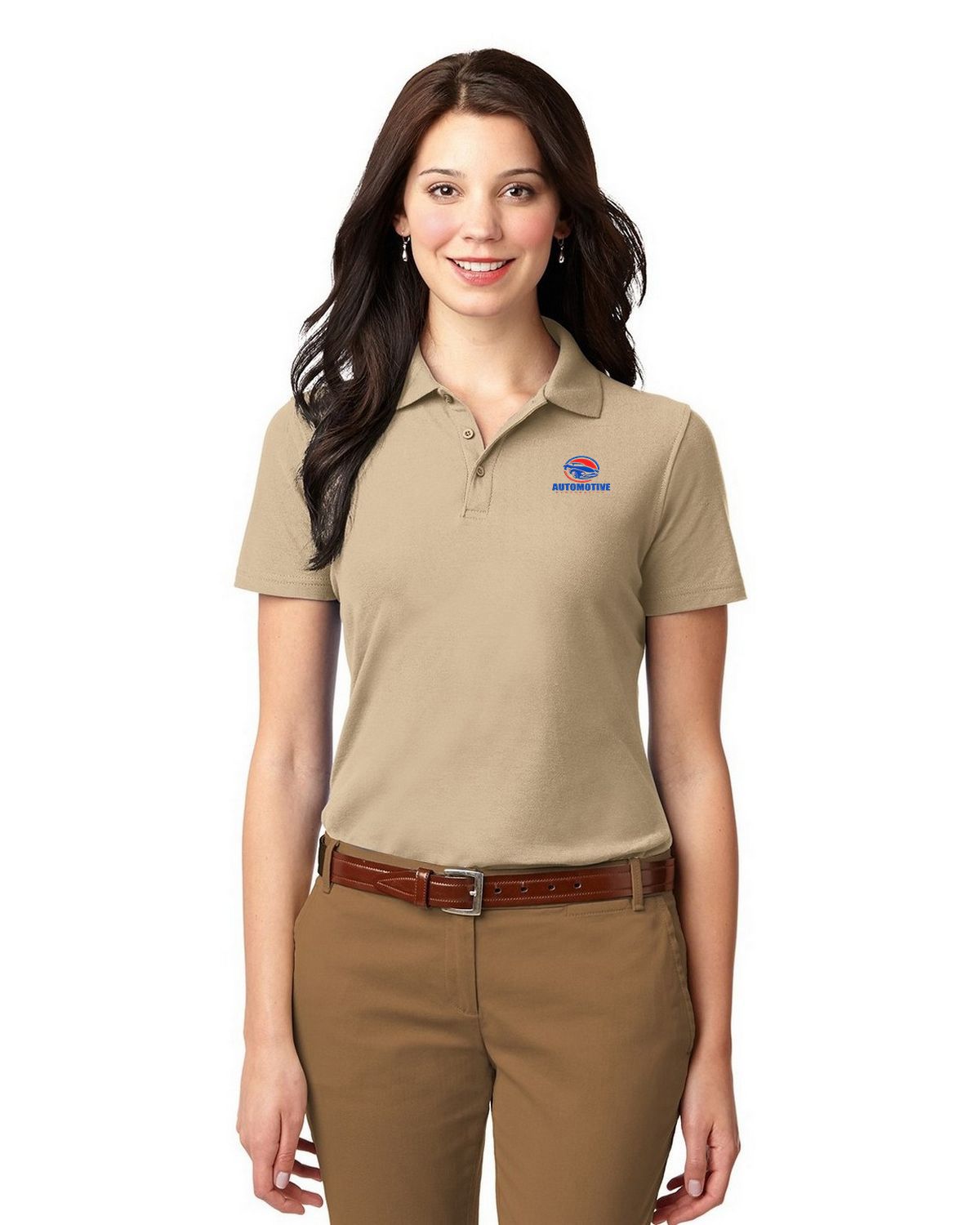 Women's polo shop khaki pants