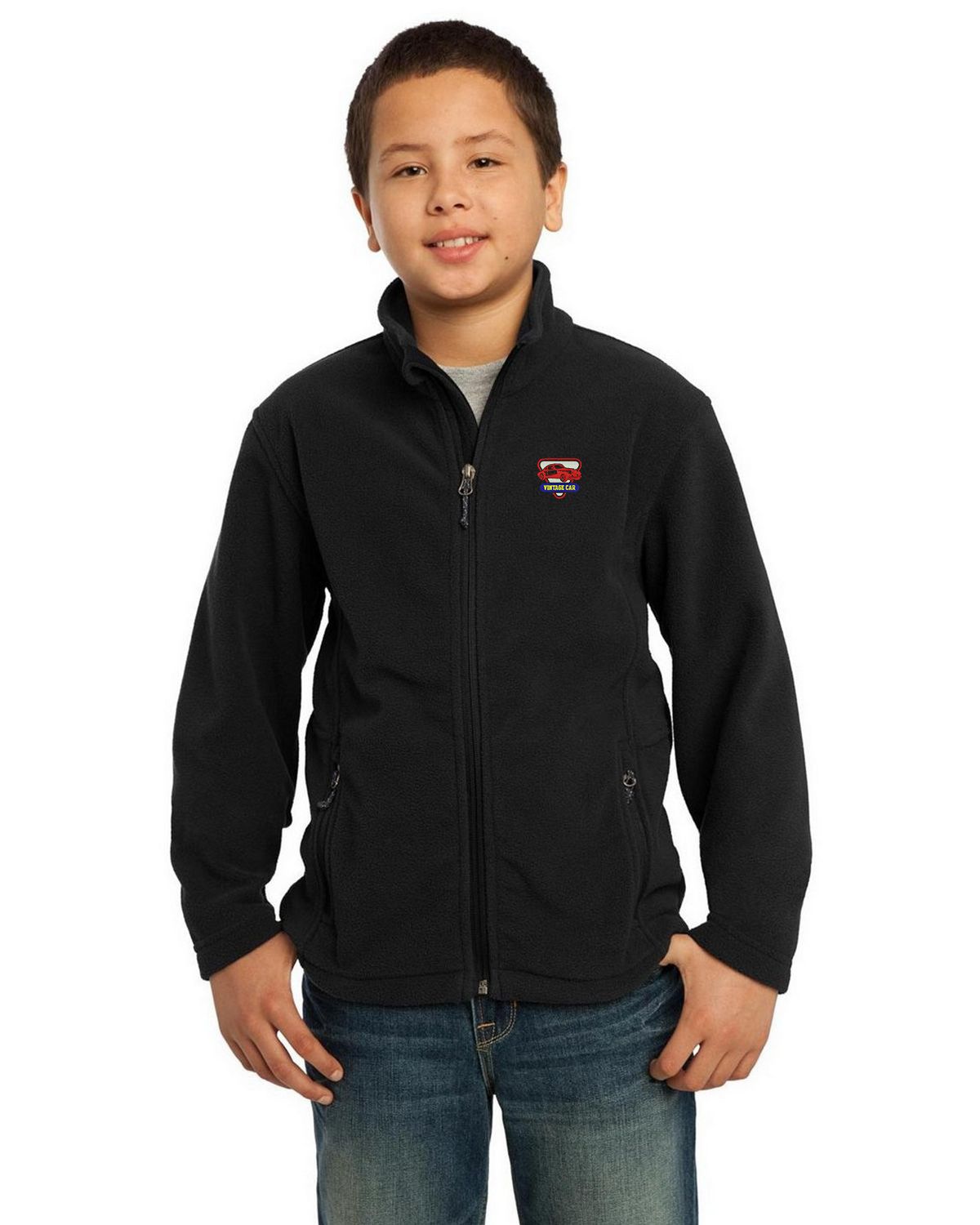Gray Small Port Authority Youth Value Fleece Vest