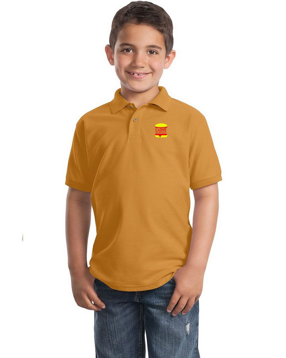Port Authority Youth Silk Touch Polo Y500 Lime M