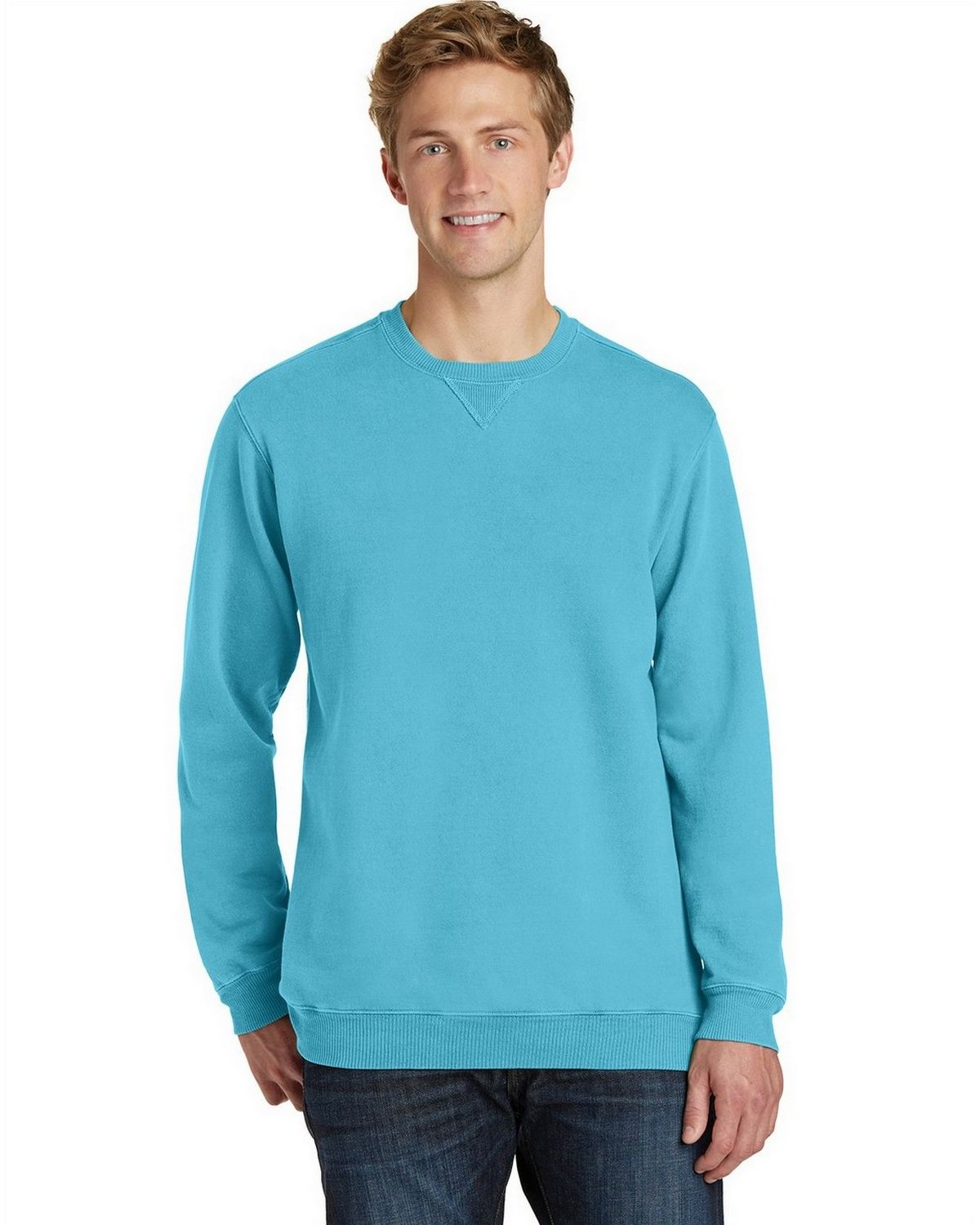 Port & Company PC098 Essential Pigment-Dyed Crewneck Sweatshirt ...