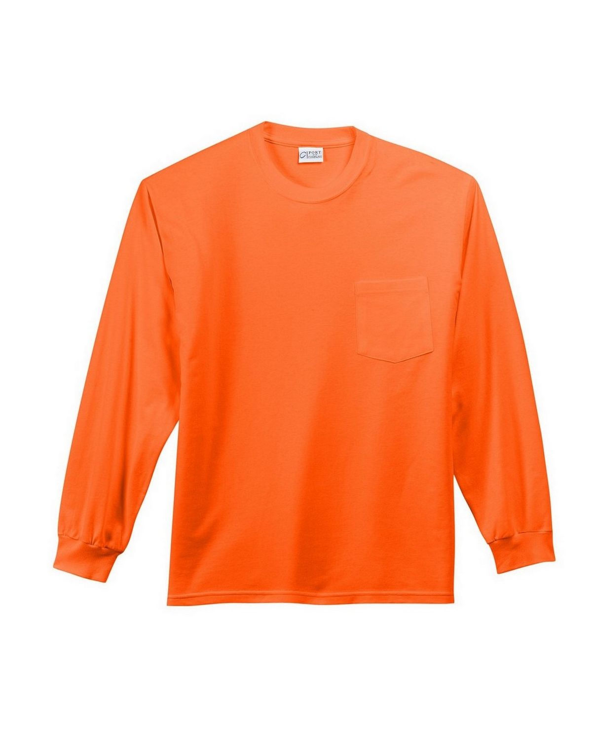 Port & Company PC61LSP Long Sleeve Essential Pocket T-Shirt ...