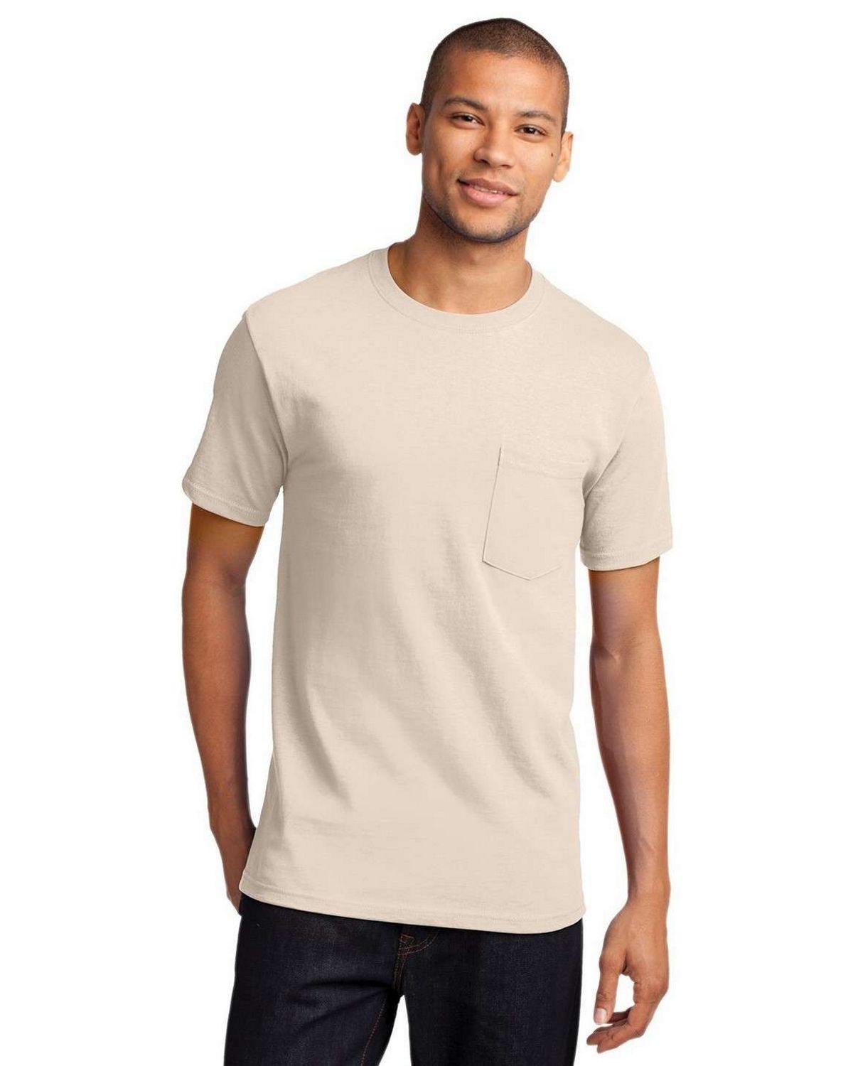 Port & Company Mens Tall Essential T Shirt with Pocket 