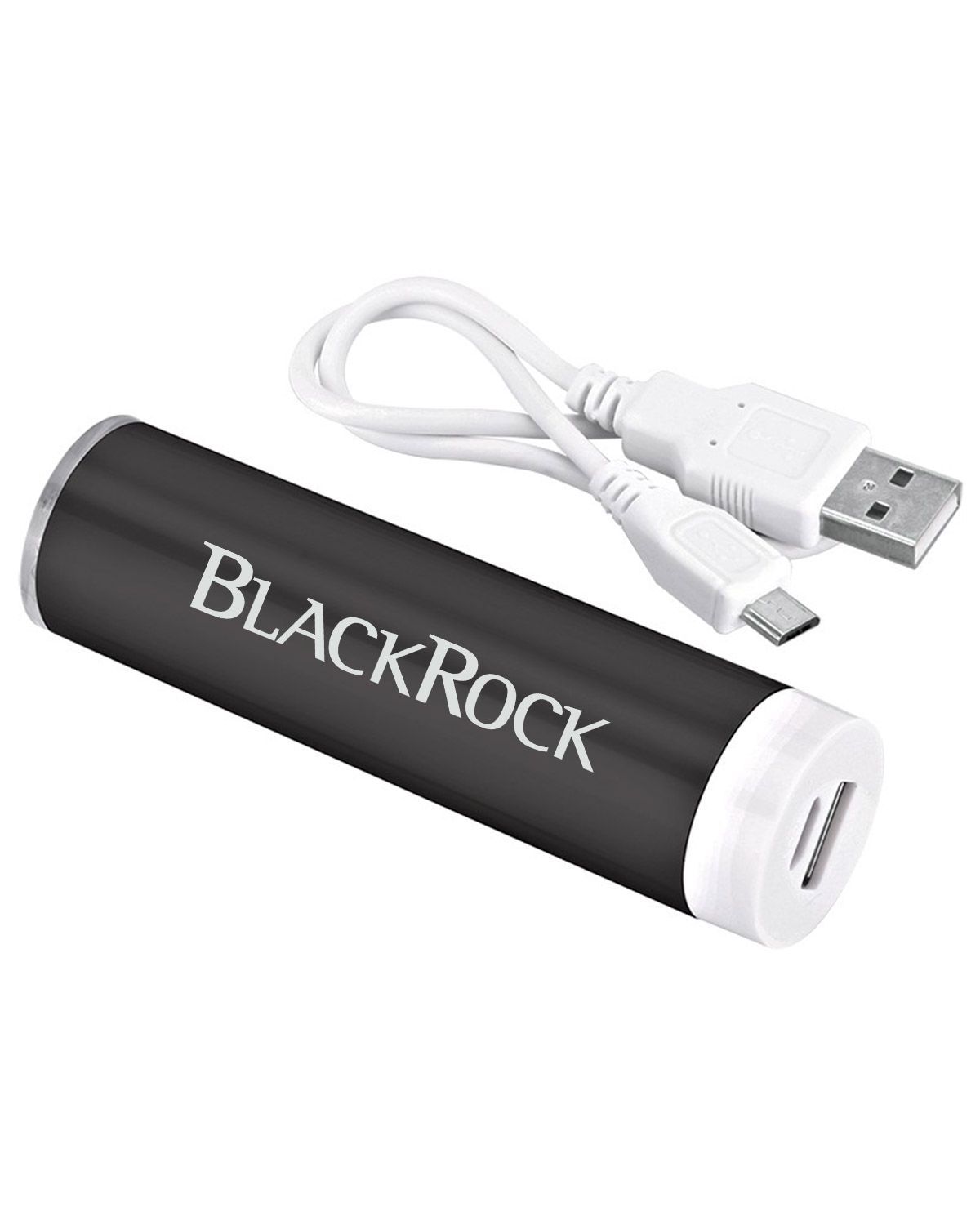 Cylinder Plastic Mobile Power Bank Charger - Ul Certified - Free