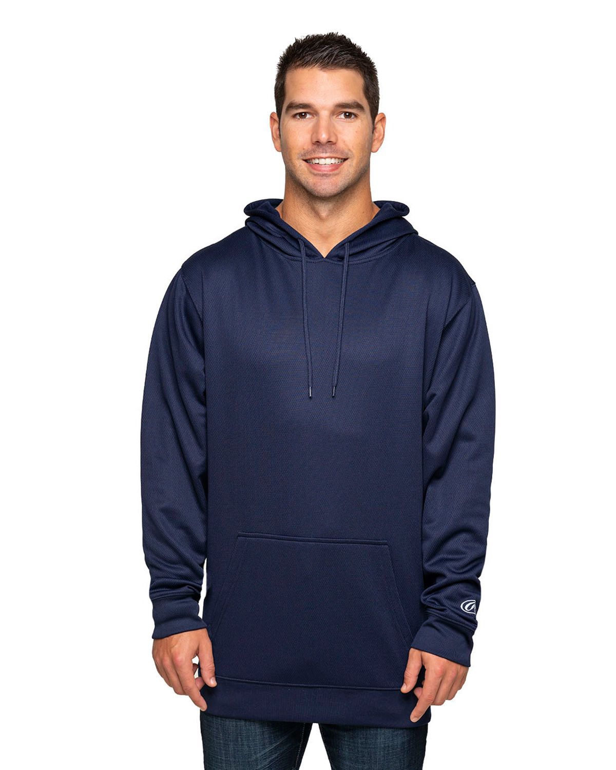 Men's Champion Reverse Weave Quarter Zip Pullover Steel Blue Ink S