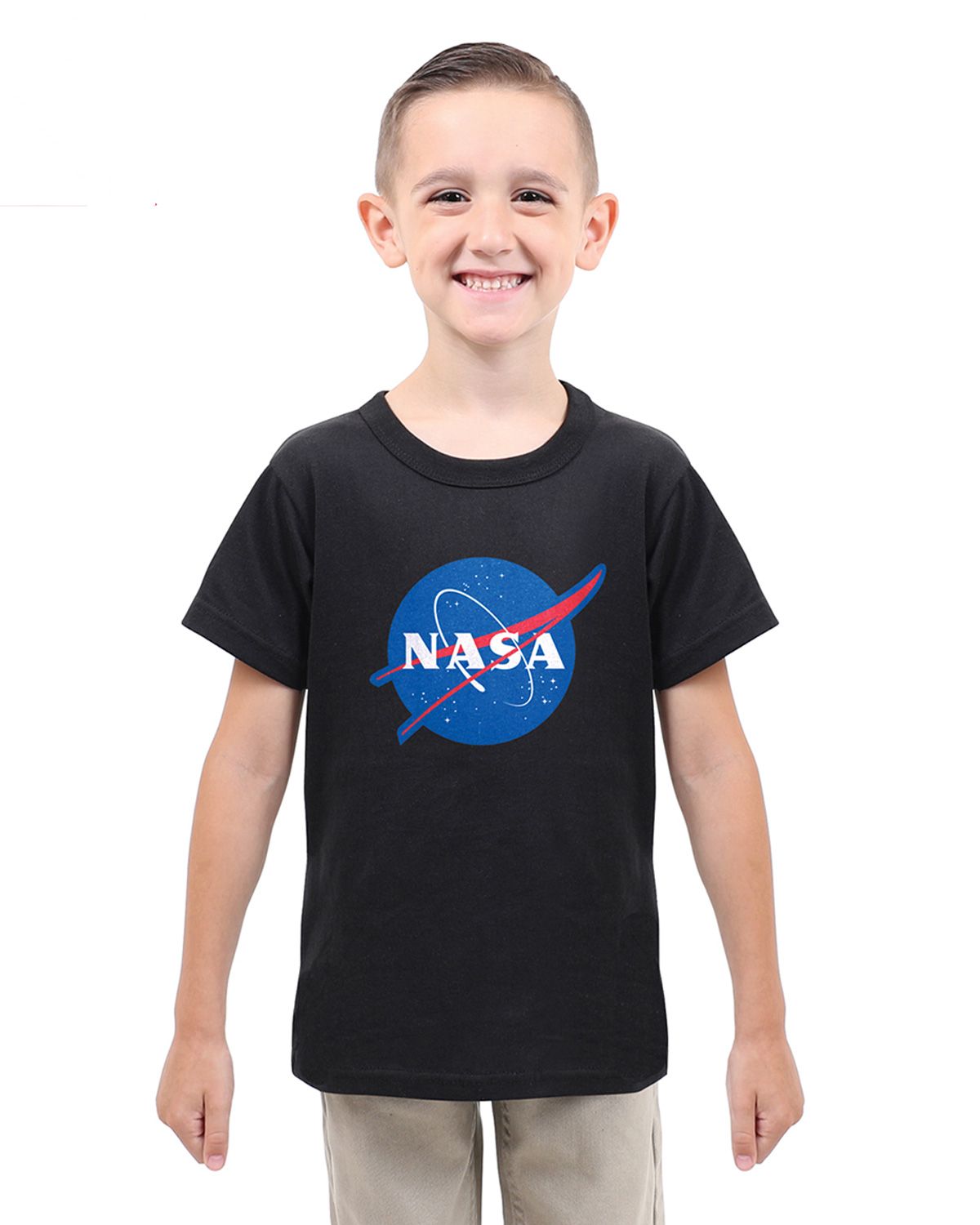 Rothco NASA Meatball Logo T-Shirt Black Tee with Red/White/Blue NASA Logo