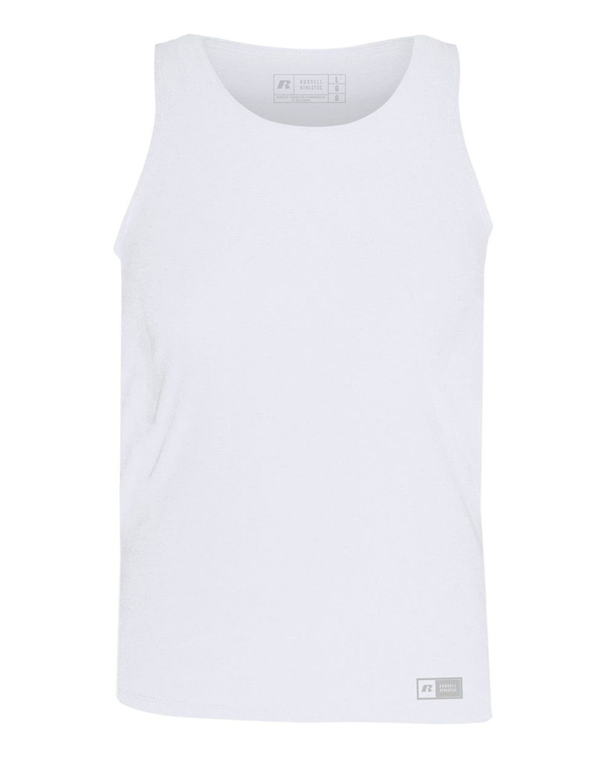 Size Chart for Russell Athletic 64TTTM Men's Essential Jersey Tank Top