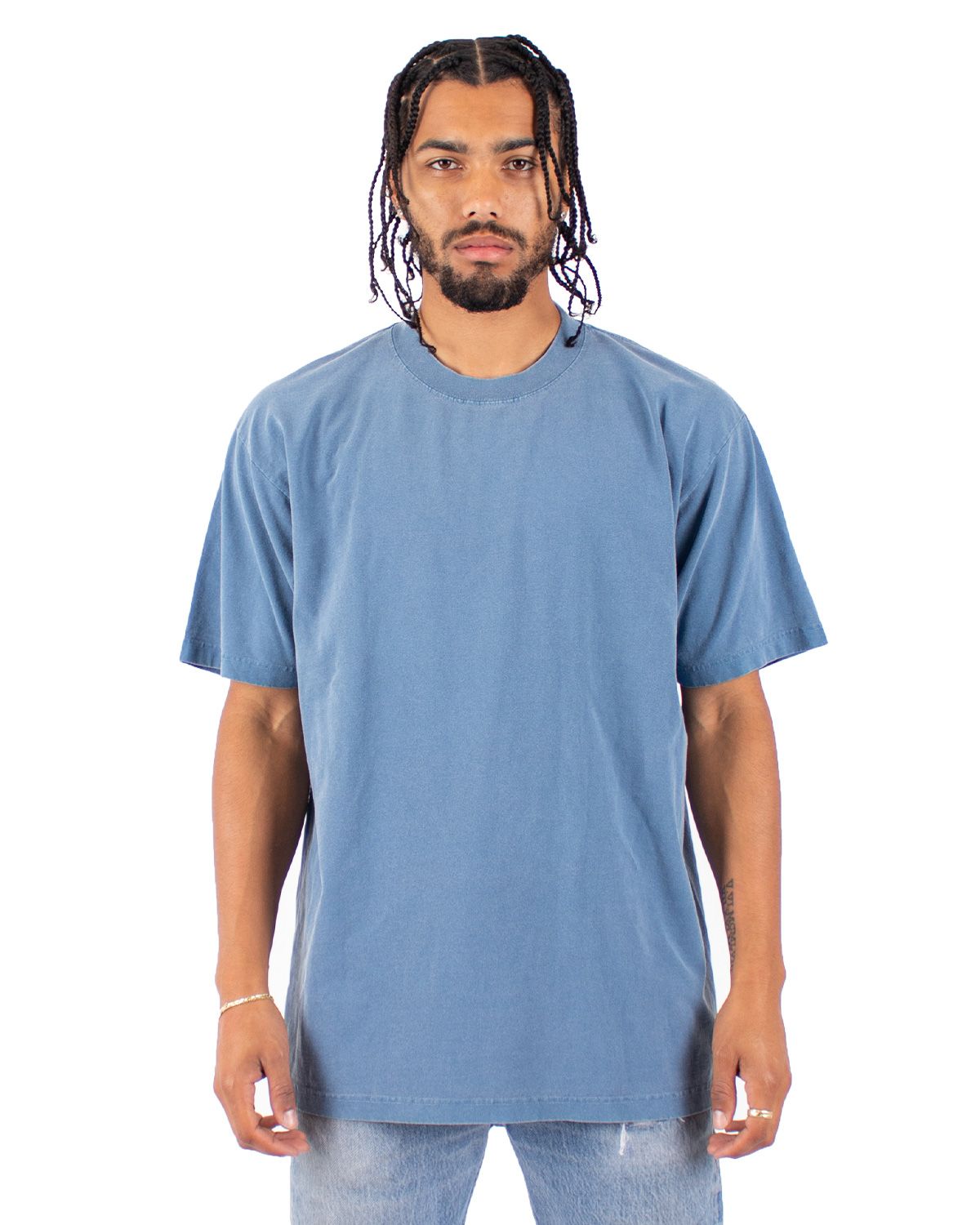 Shaka Wear Shgdz - Men's Garment Dye Double-Zip Hooded Sweatshirt Shadow - S