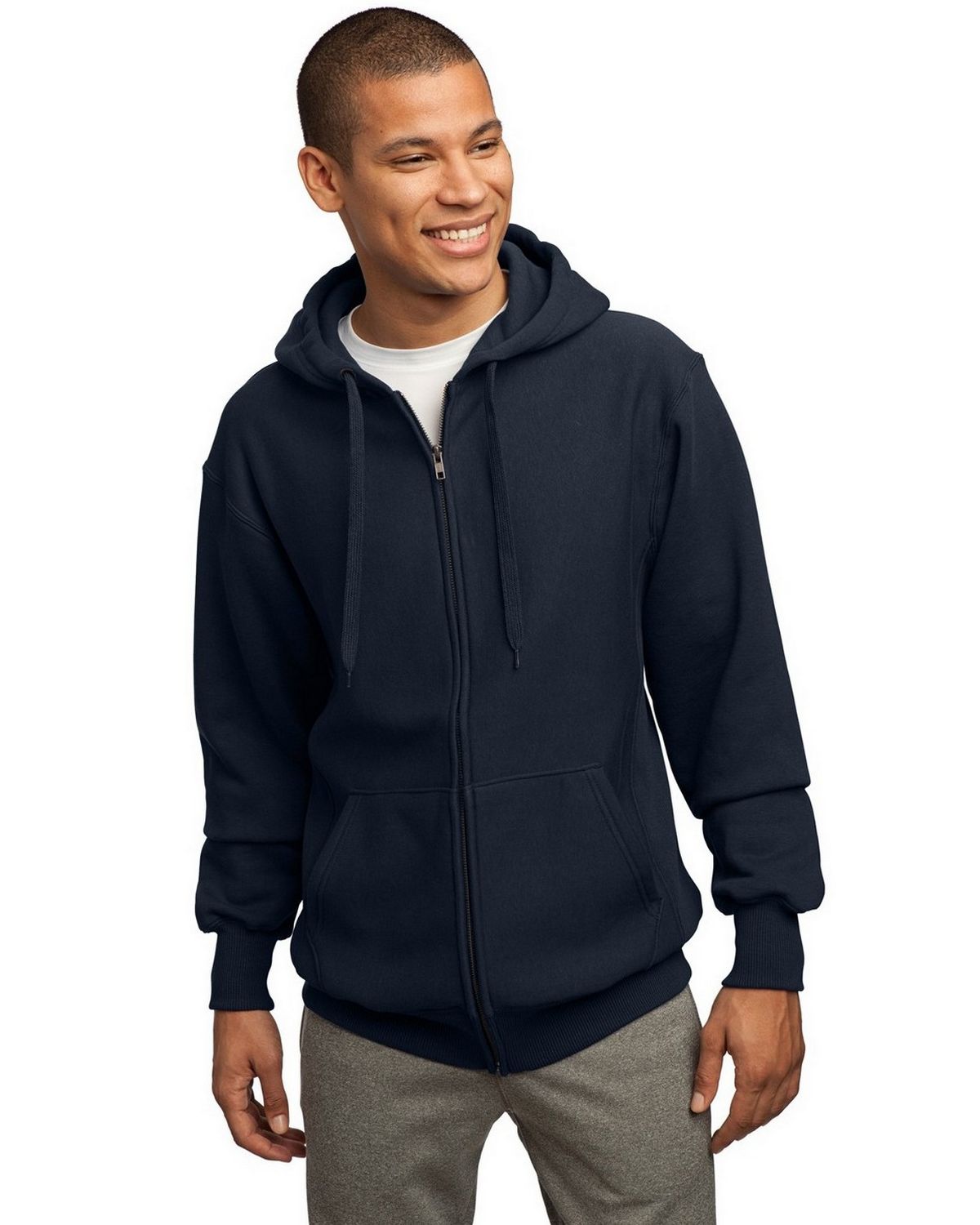 Marky G Apparel Mens Flex Fleece Full-Zip Hooded Sweatshirt 3 Packs Dark Heather Gr Jacket 3 Pack 2XL 