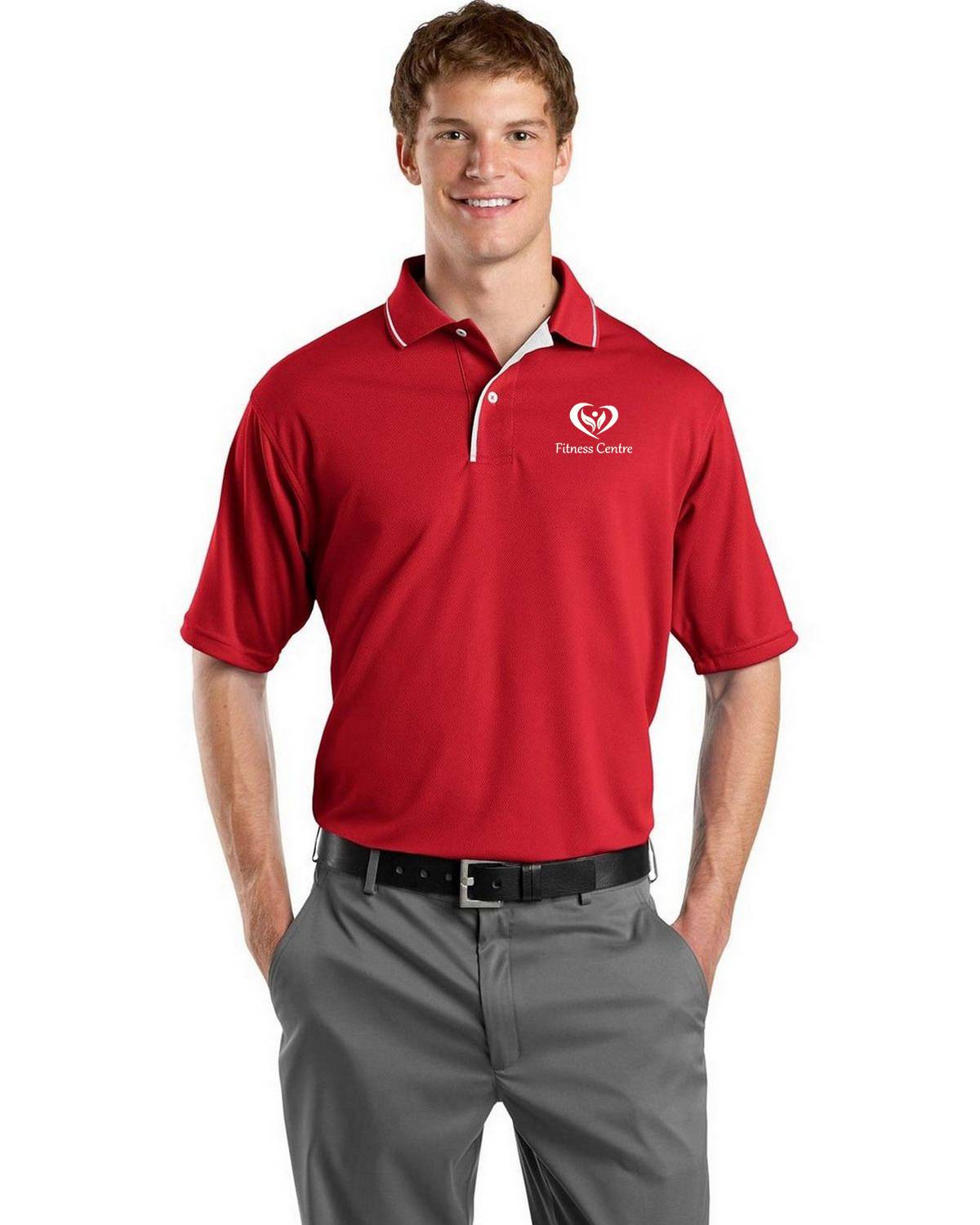 Sport Tek K467 Dri Mesh Polo With Tipped Collar And Piping