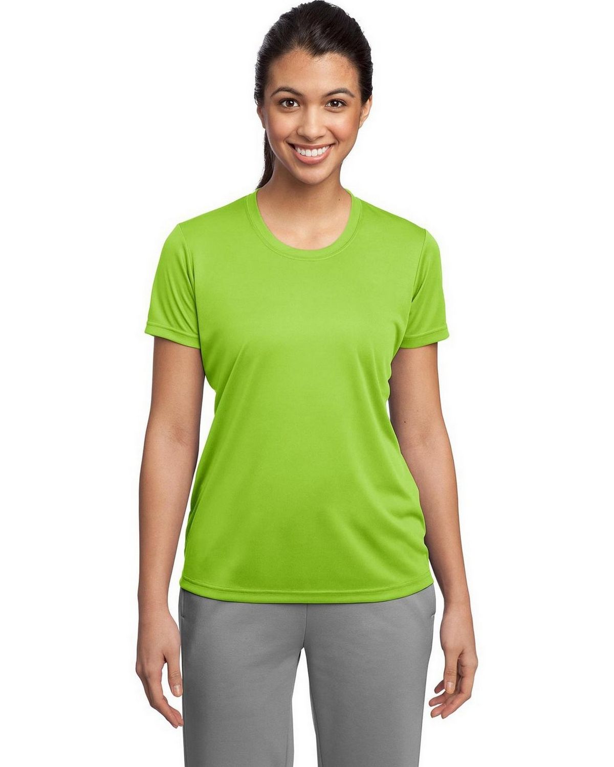 Womens Sport-Tek Dry Fit Gym Workout Performance Moisture Wicking T-Shirt LST350