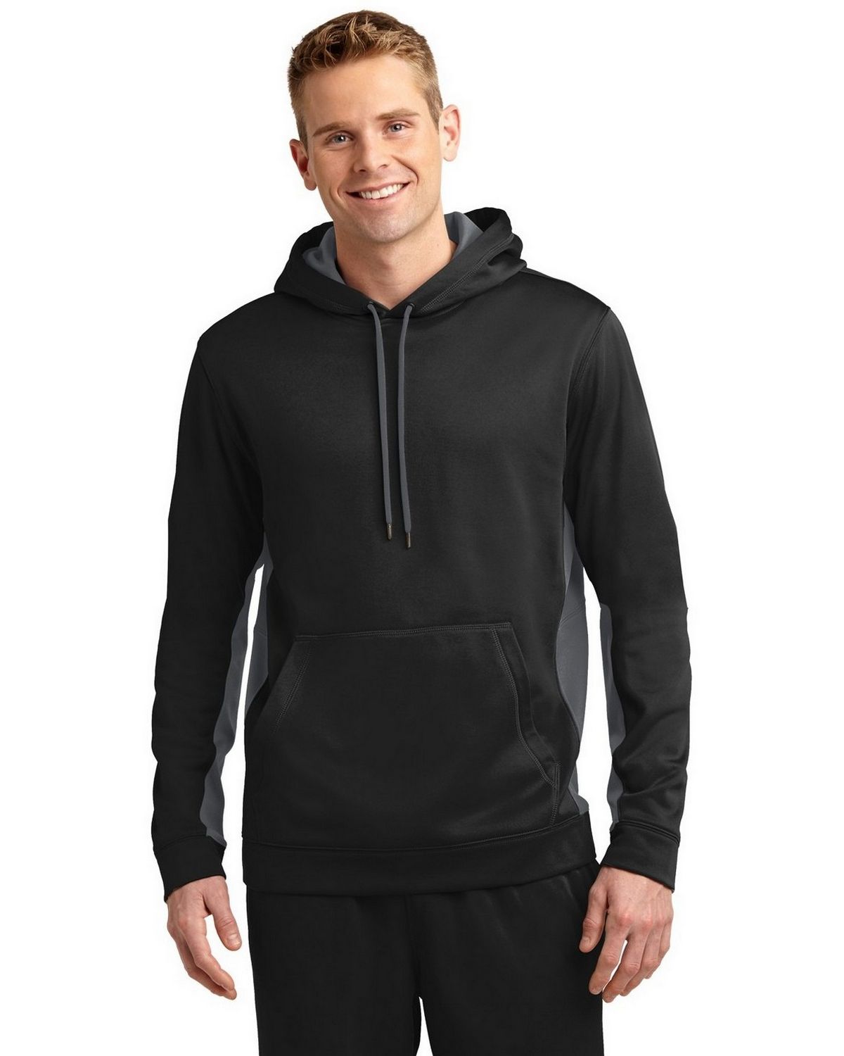 Sport-Tek Sport-Wick Fleece Short Sleeve Hooded Pullover