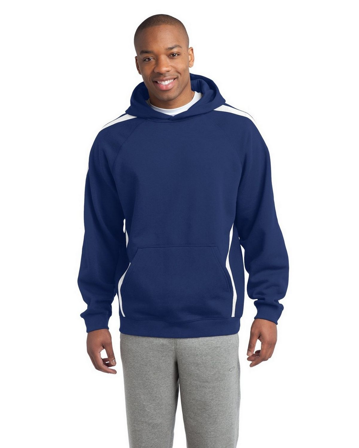 SPORT-TEK Sleeve Stripe Pullover Hooded Sweatshirt ST265