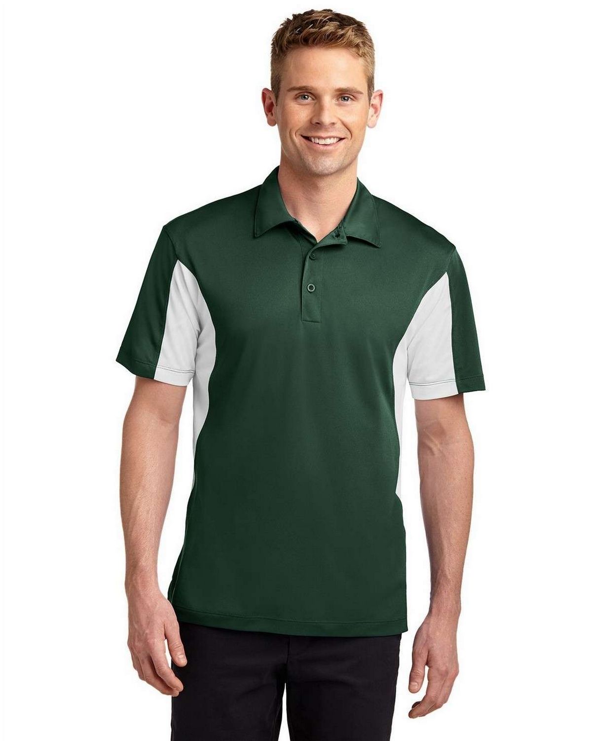GentWith Tampa Green Slim Fit Zipper Polo T-Shirt