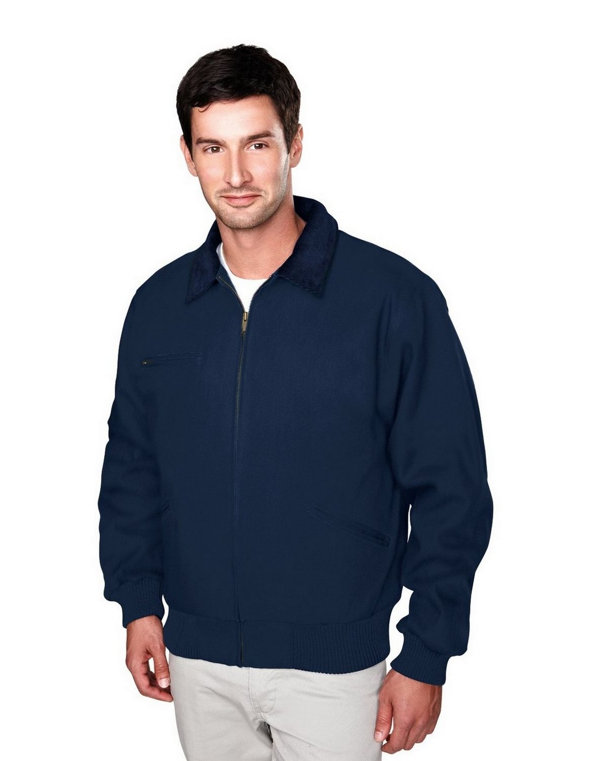 Tri-Mountain 4700 Cotton canvas work jacket with removable wool liner ...