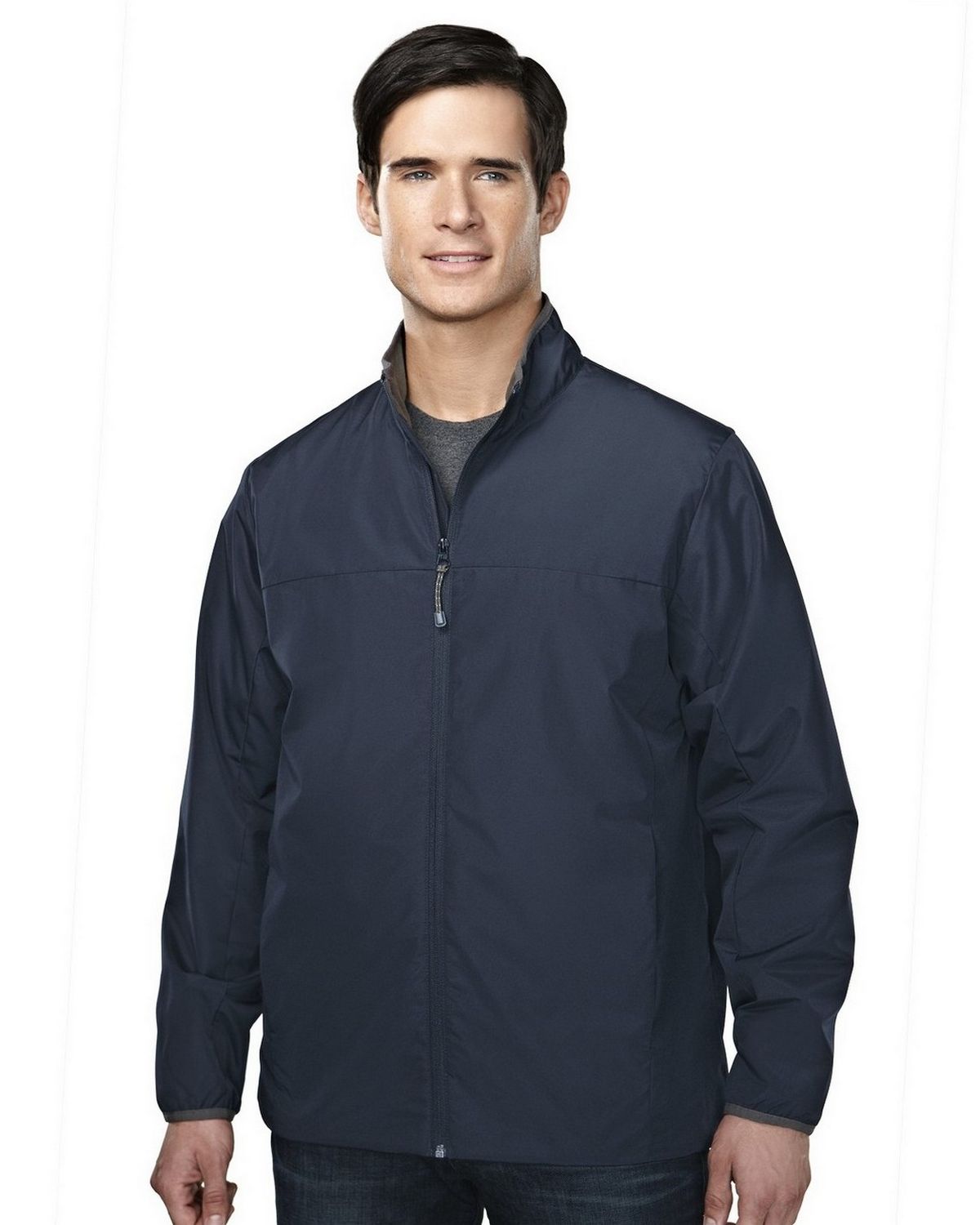Tri-Mountain 6250 Men's 100% polyester long sleeve jacket with water ...