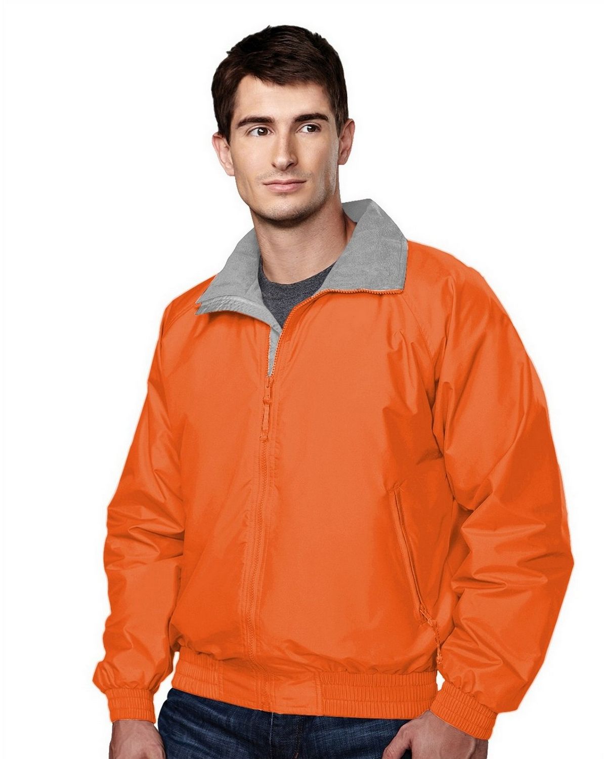 Tri-Mountain 8000 Volunteer Nylon Jacket with Lightweight Fleece Lining ...