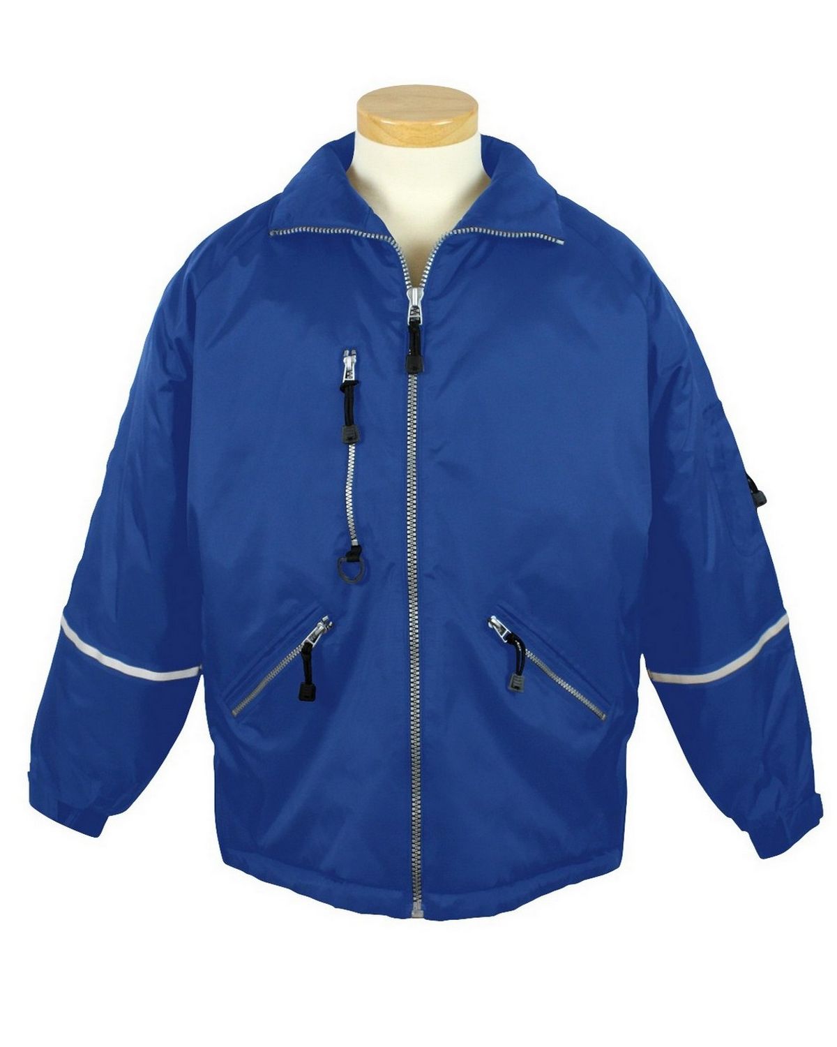 Tri-Mountain 8930 Courier Nylon Jacket with Reflective Tape ...