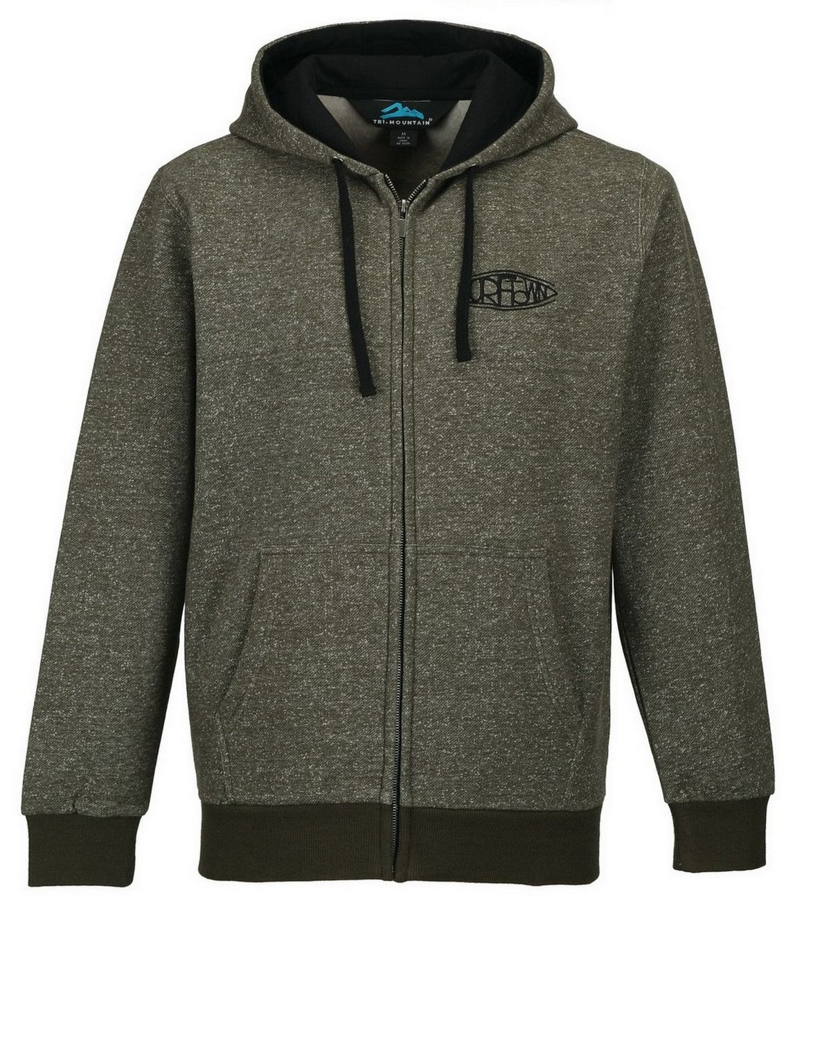 Tri-Mountain F676 Mens 60% Cotton 40% Polyester hooded full zip ...