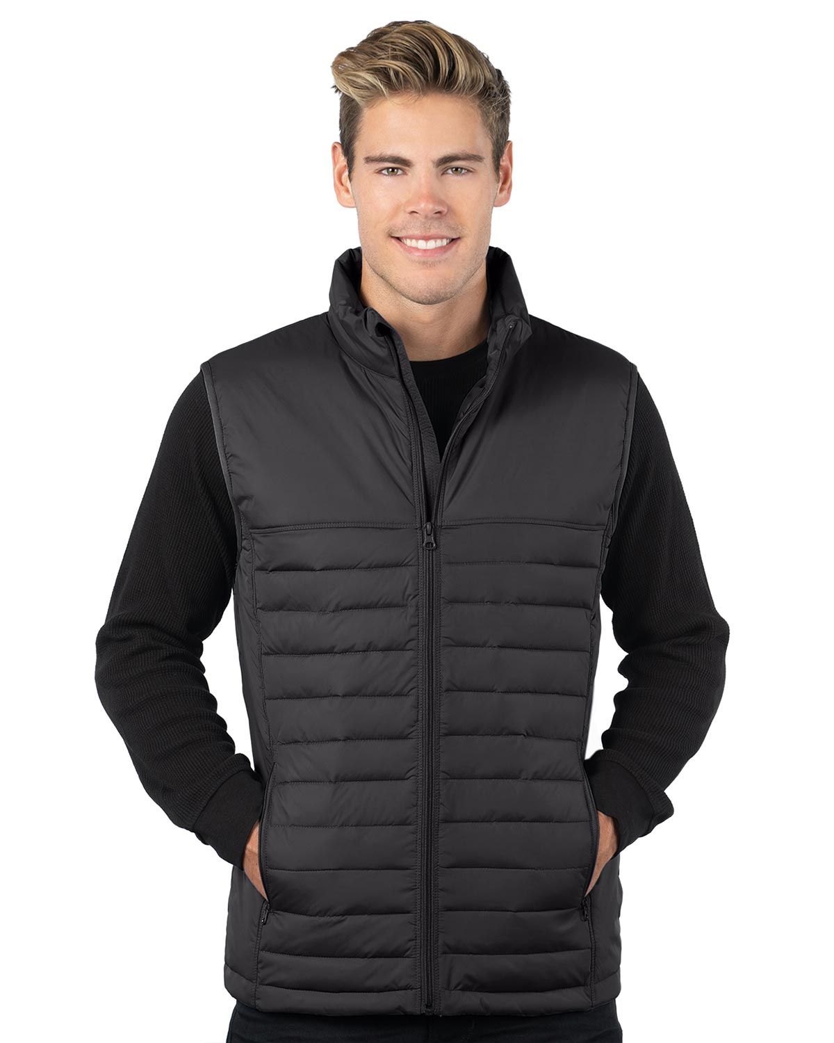 Tri-Mountain J8258 Men's Quilted Puffer Vest